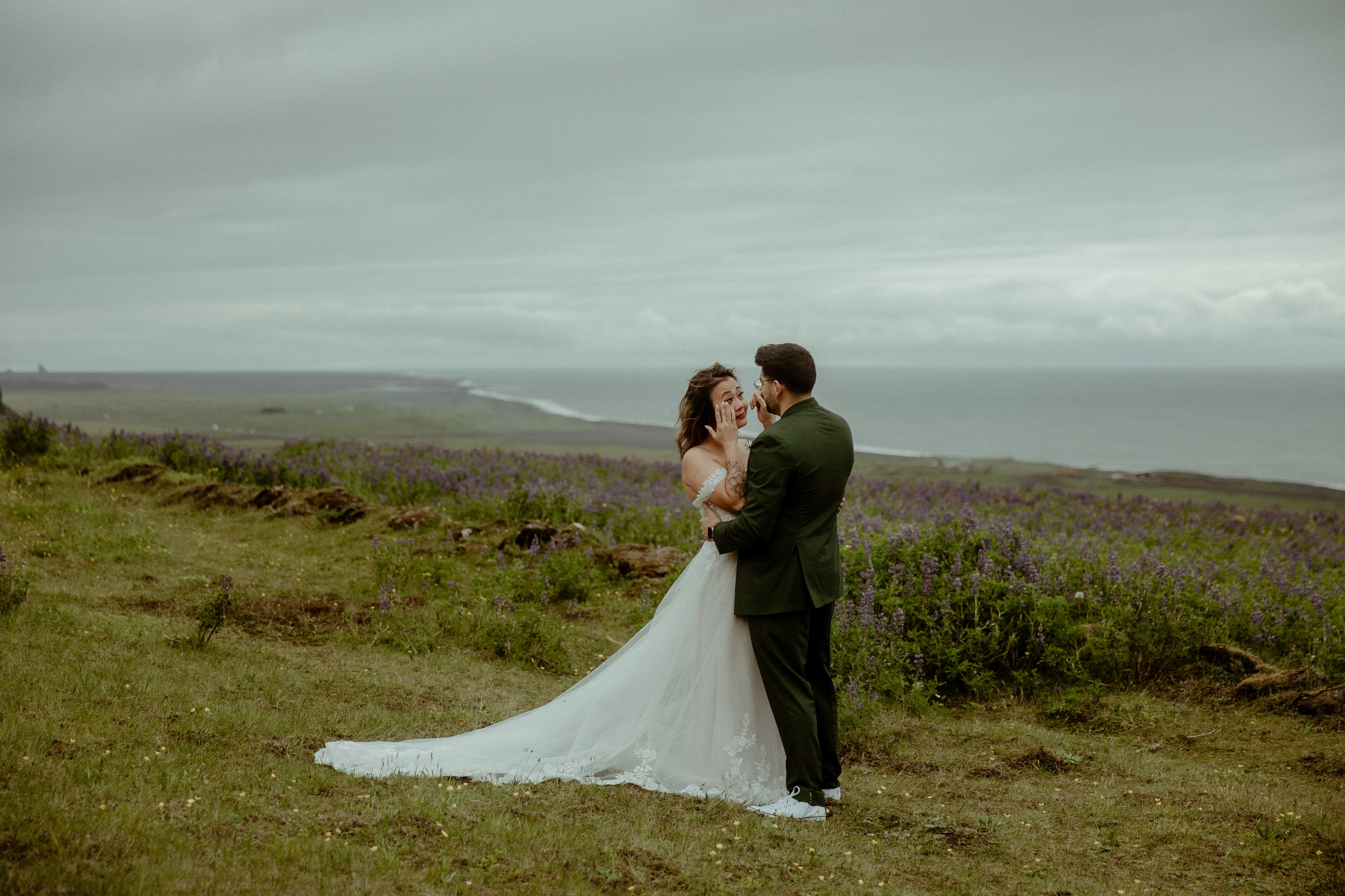 Elopement at Kvernufoss Waterfall. Iceland elopement photo and video | Nikolaichik Photo