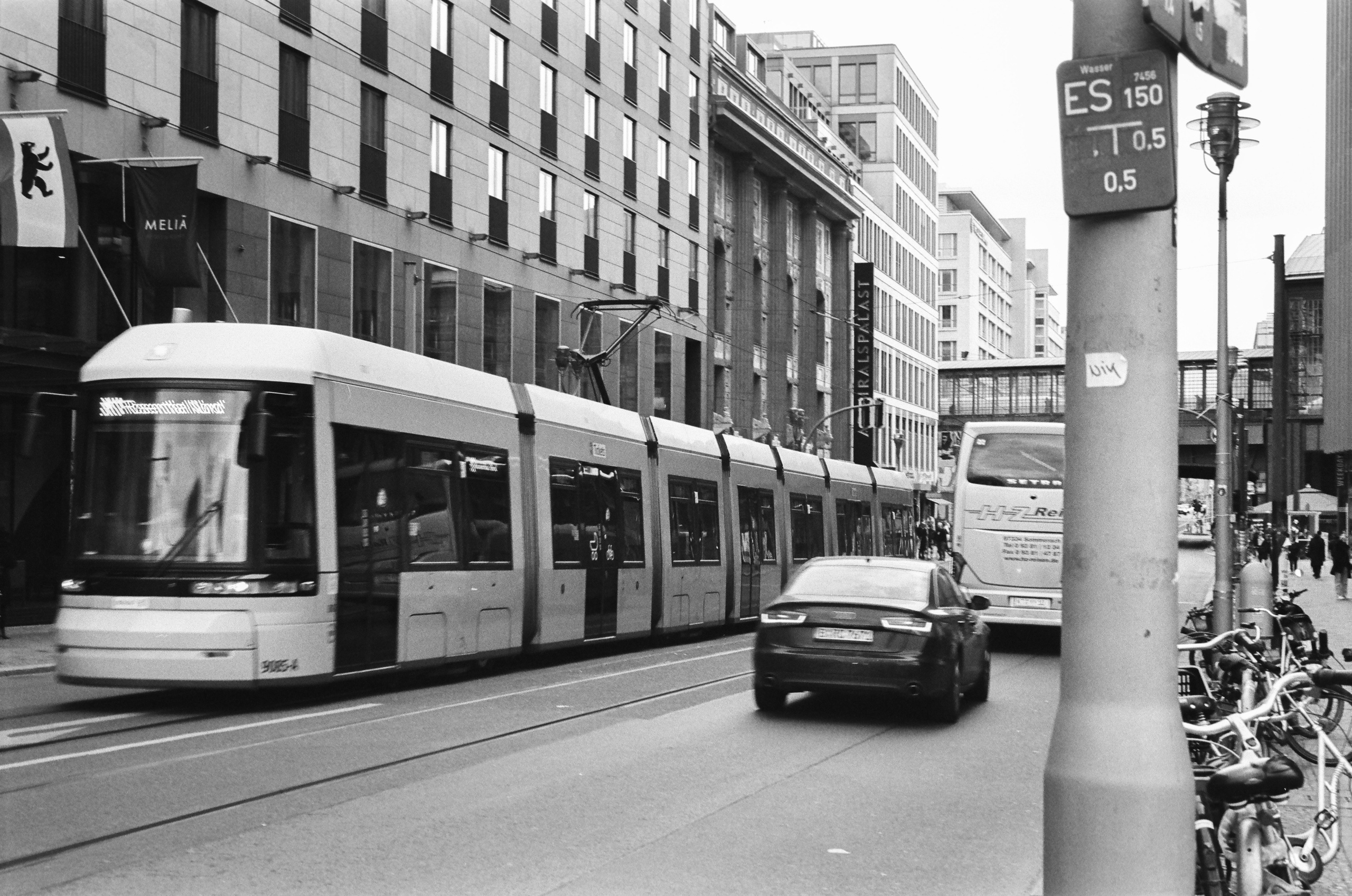 The Streets of Berlin in B&W