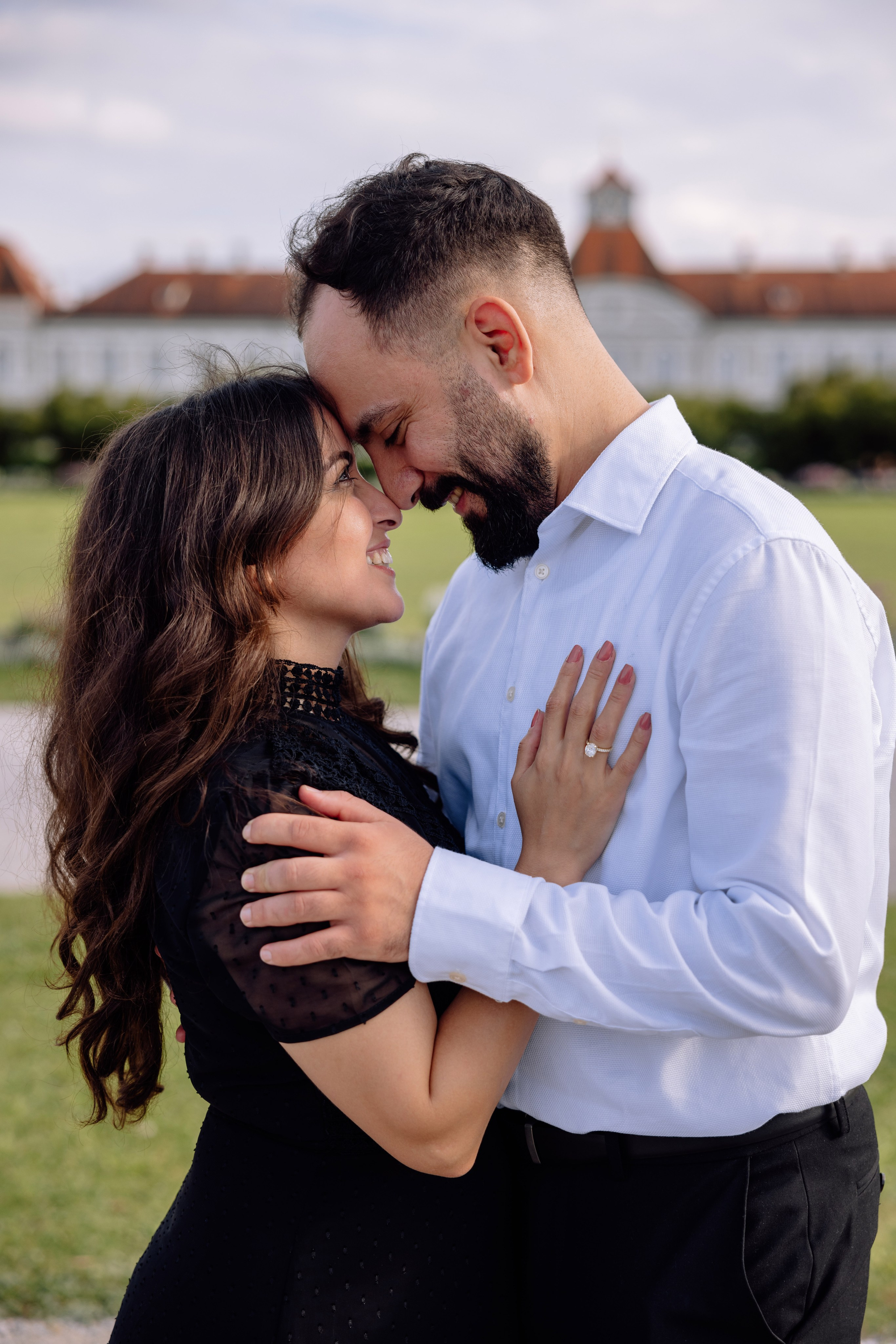 Antrag am Schloss Nymphenburg. Hochzeitsfotograf München Taufe Familienfotograf Tanja Mauke