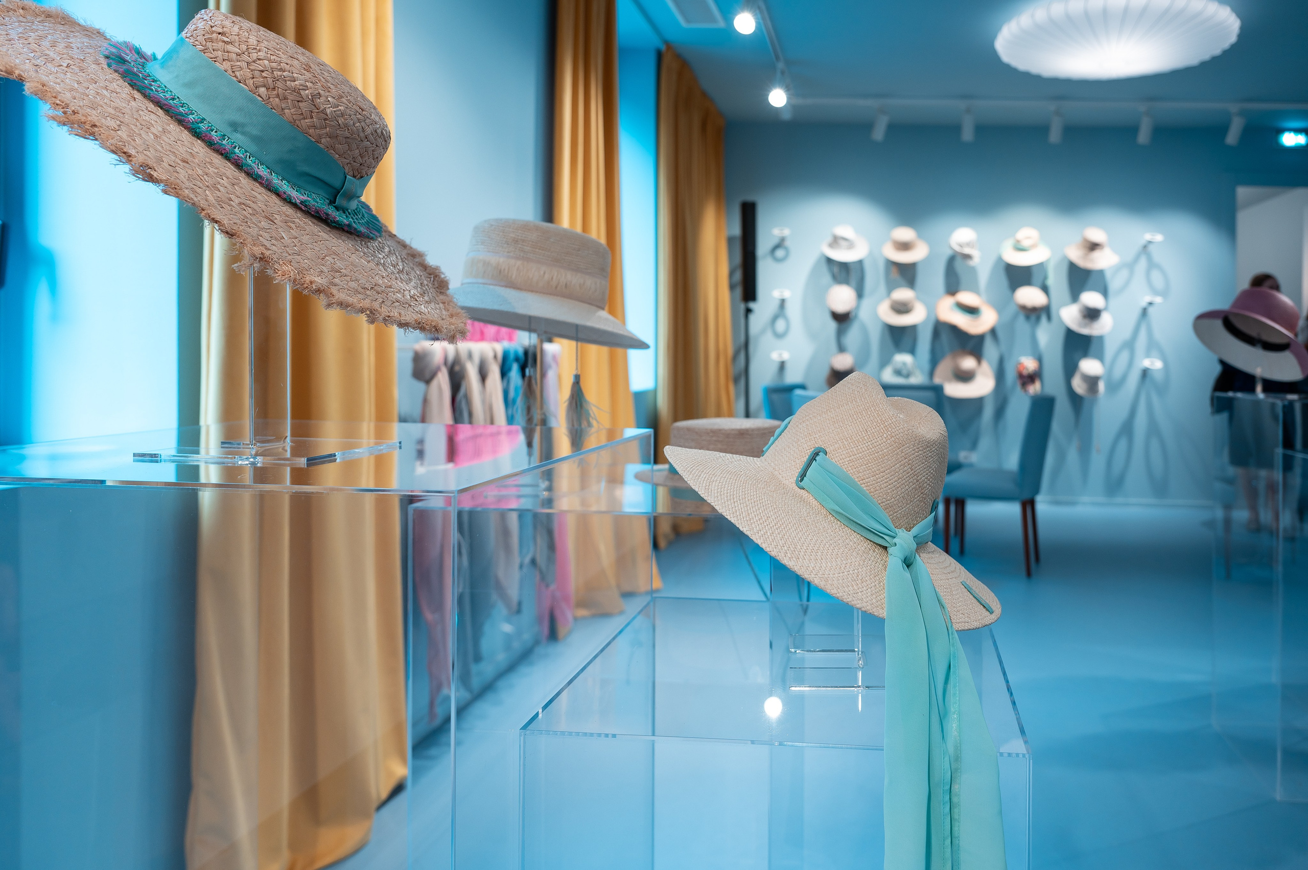 Atmosphere at Borsalino fashion event in Milan 