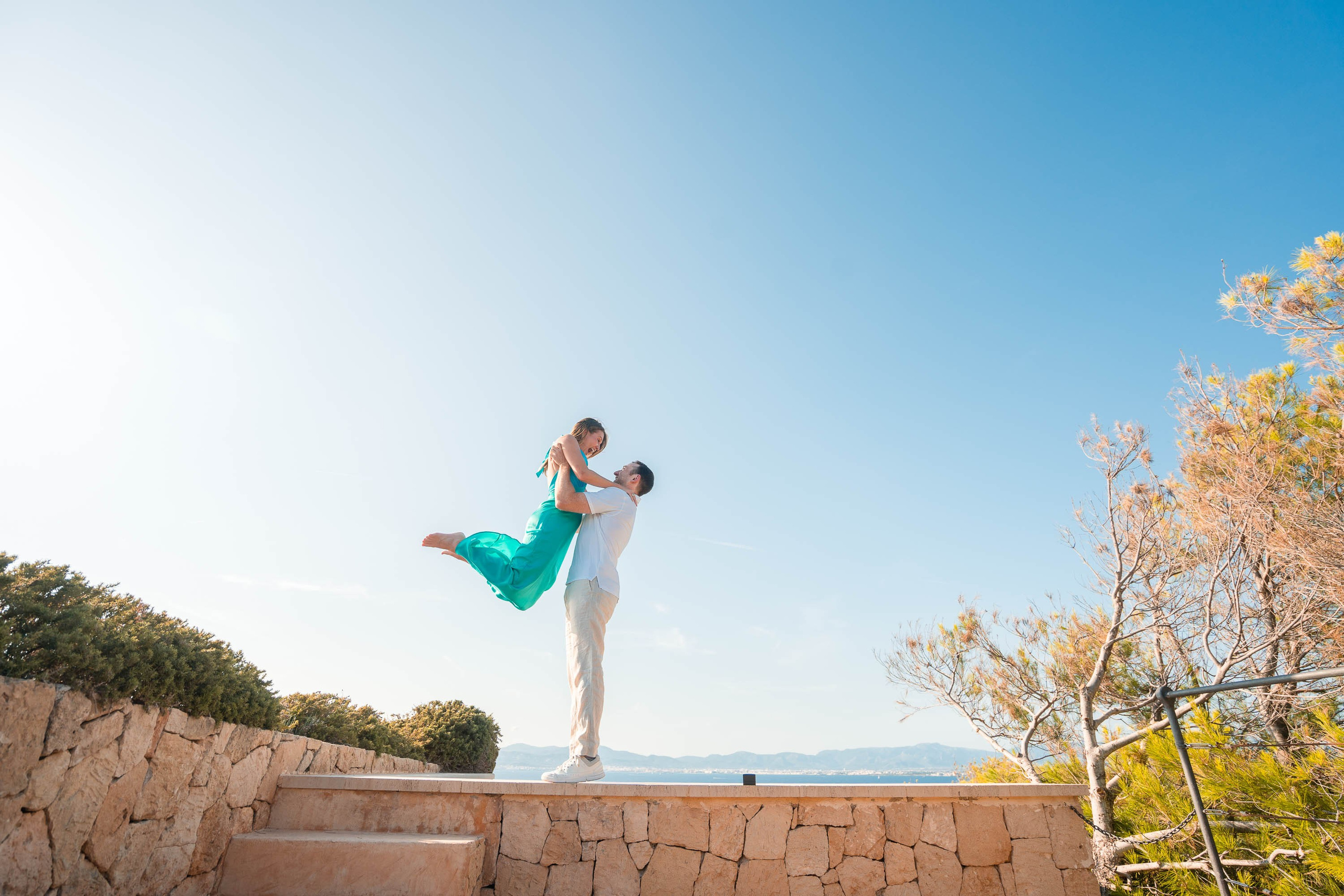 A Wedding Proposal in Mallorca in Cap Rocat. Mallorca Wedding, Corporate & Social Photographer