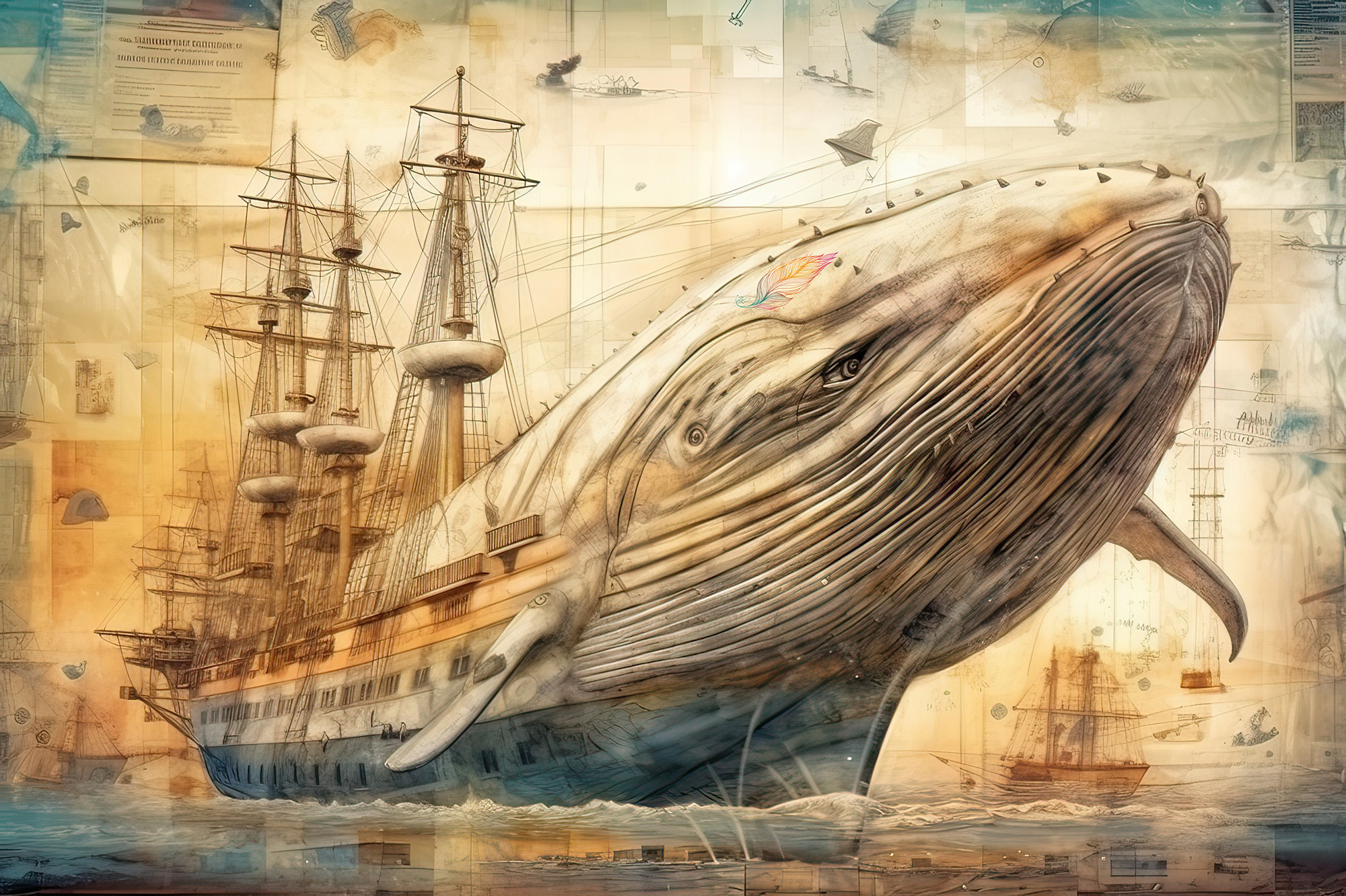 Whale Collection Sacred Animals Artwork #14 Lolly Shine. Lolly Shine. Contemporary digital artist