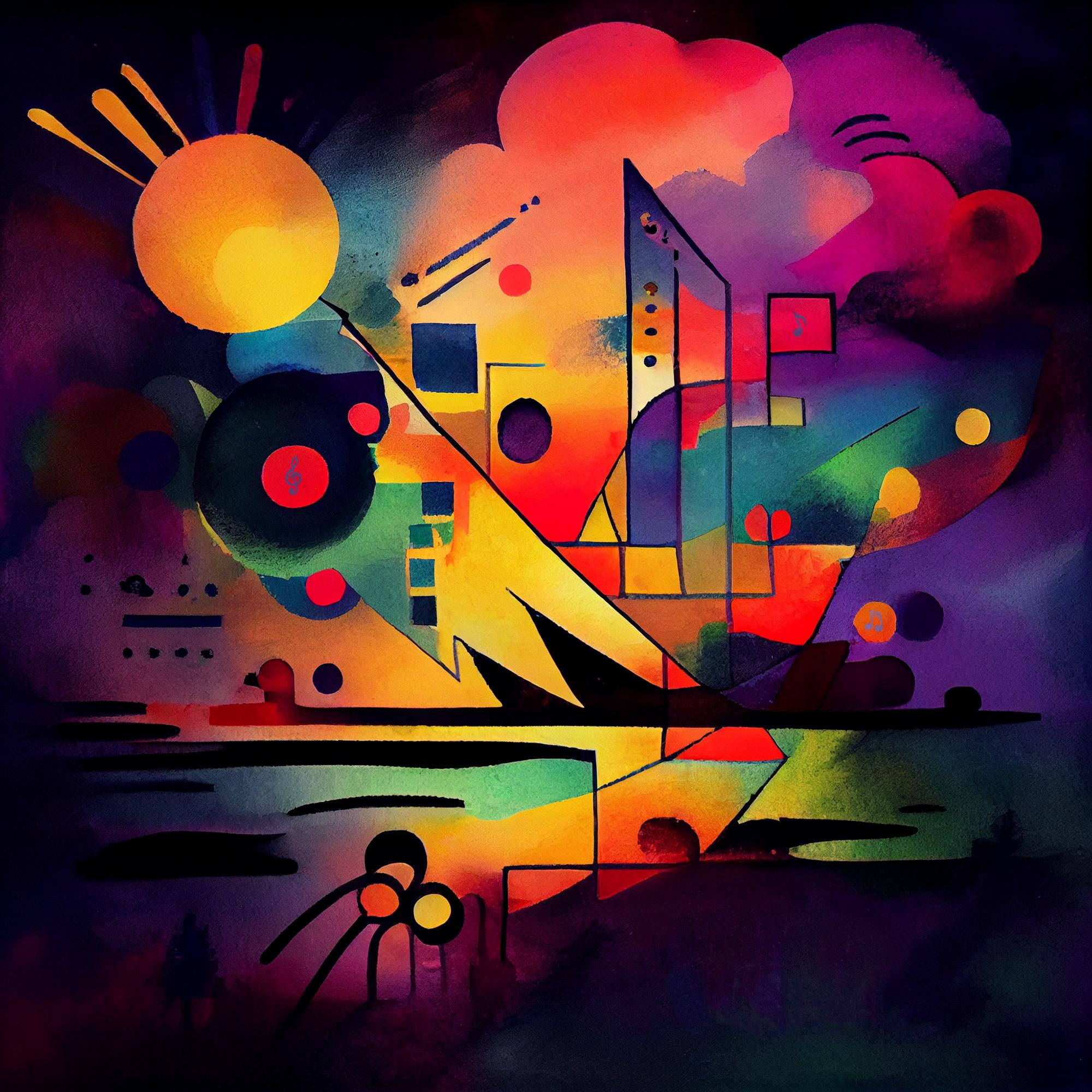 Abstract collection Music of the soul artwork #9. Lolly Shine. Contemporary digital artist