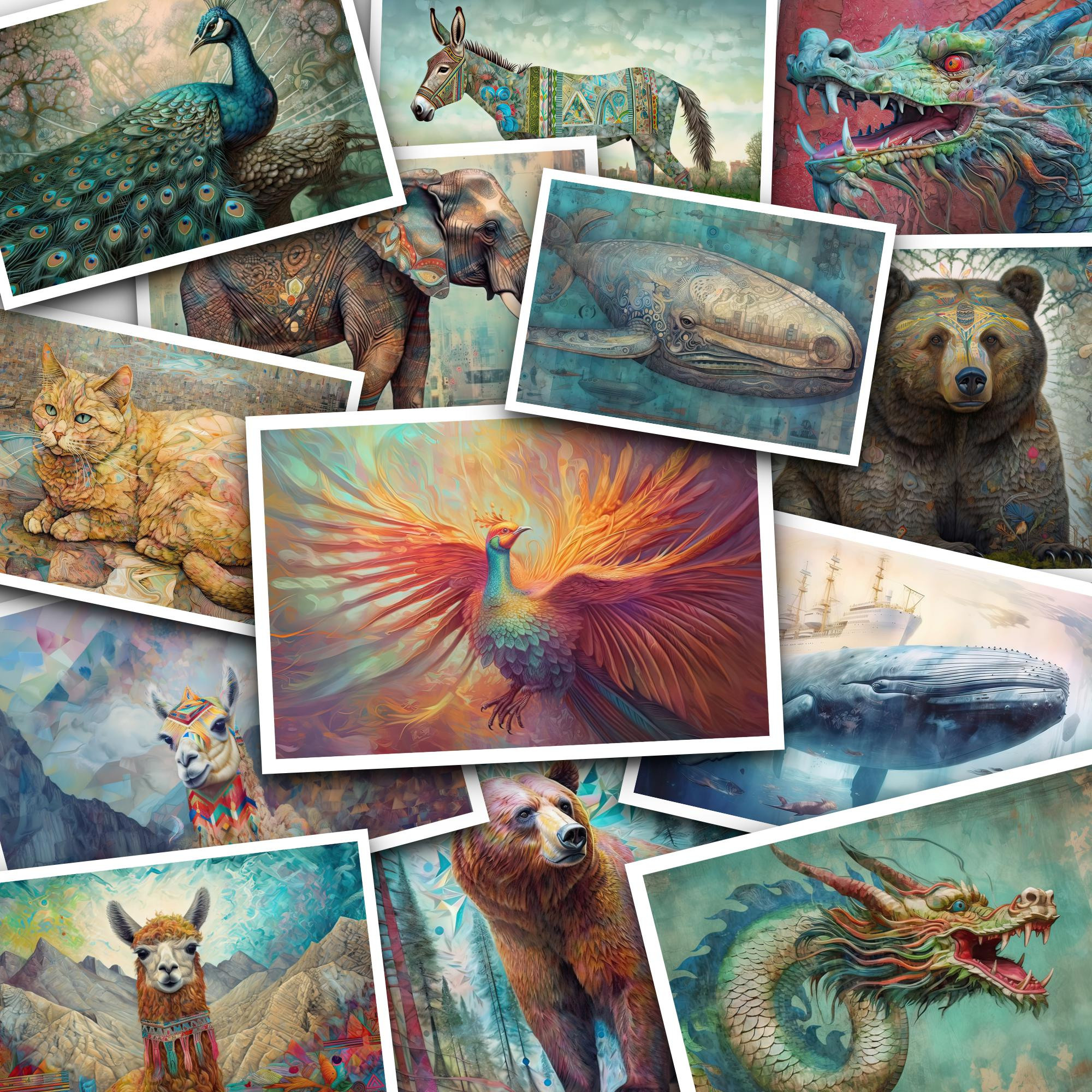 Sacred Animals. Lolly Shine. Contemporary digital artist