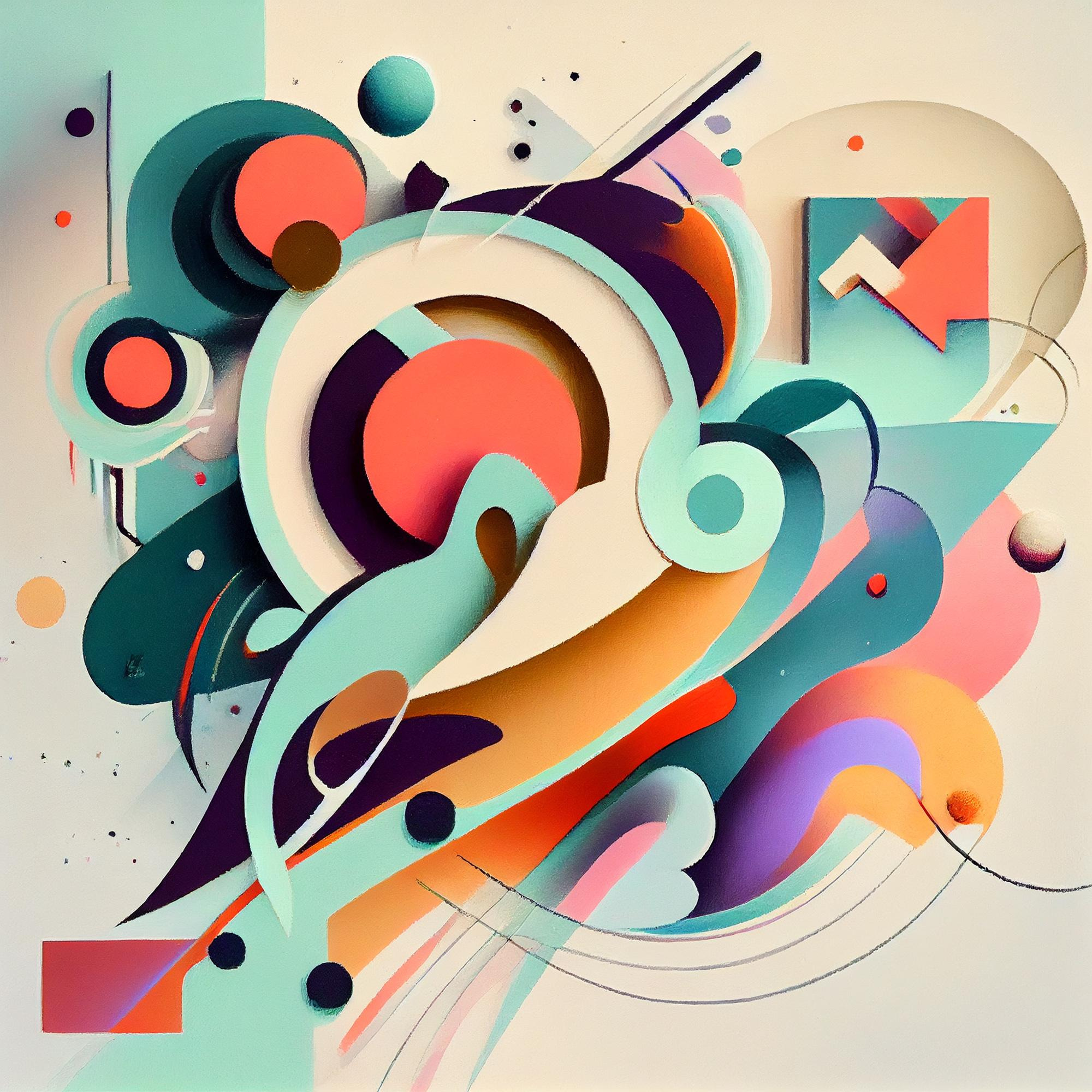 Abstract collection Music of the soul artwork #5. Lolly Shine. Contemporary digital artist