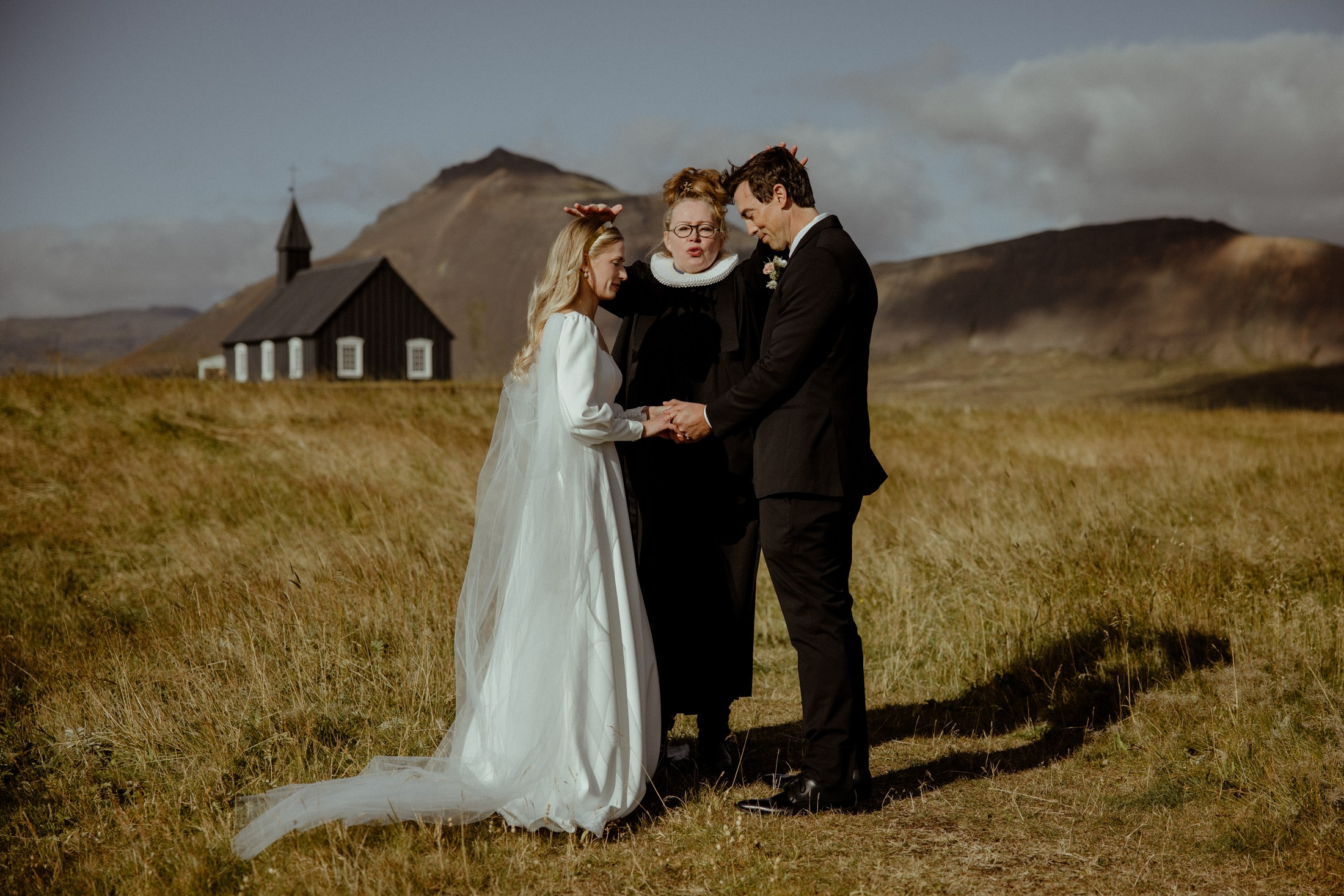 Iceland elopement at Budir Black Church | Snæfellsnes wedding by Iceland elopement photographer & videographer. Iceland elopement photographer & videographer