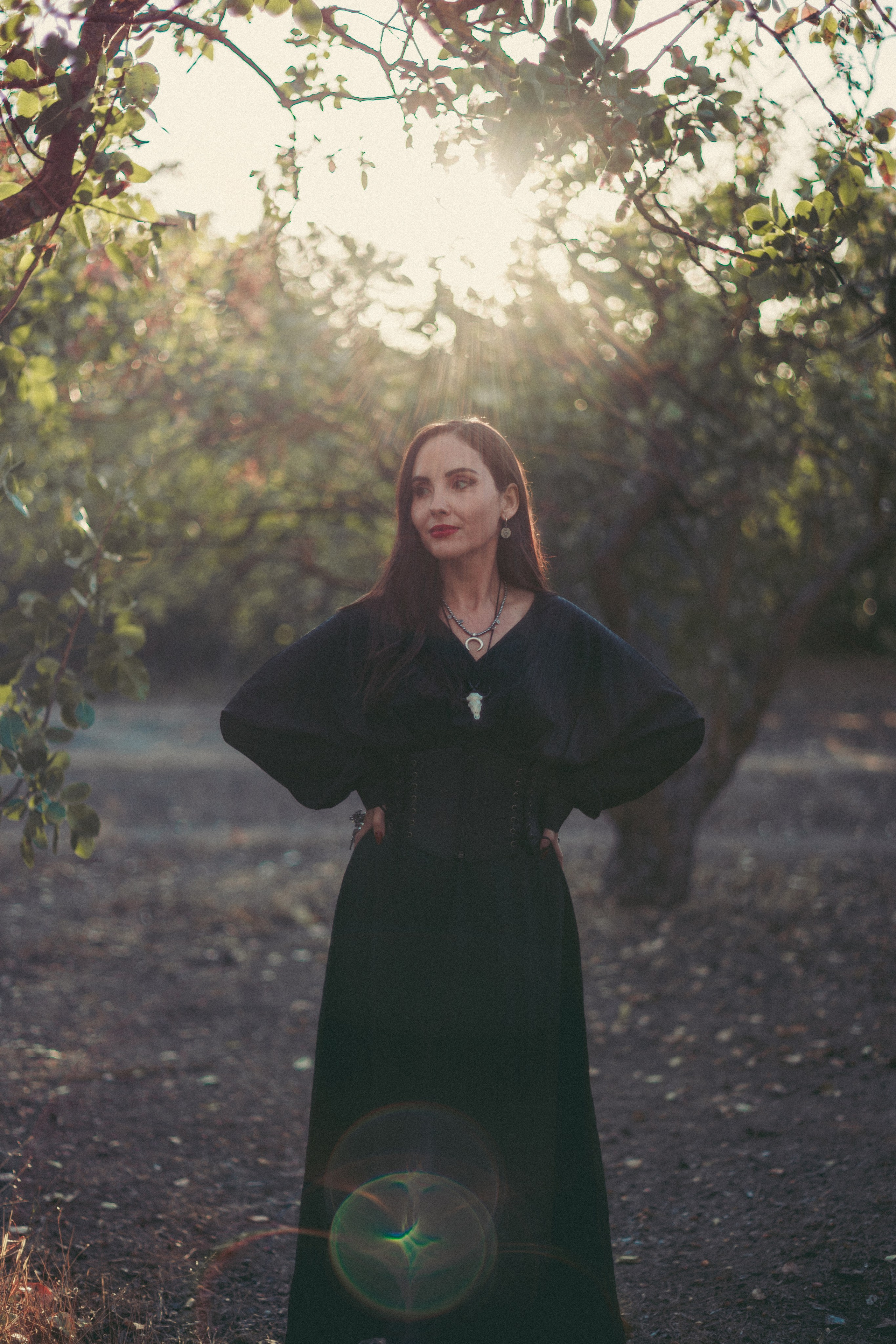 Nadia as the Forest witch. Photographer in Greece Kristina