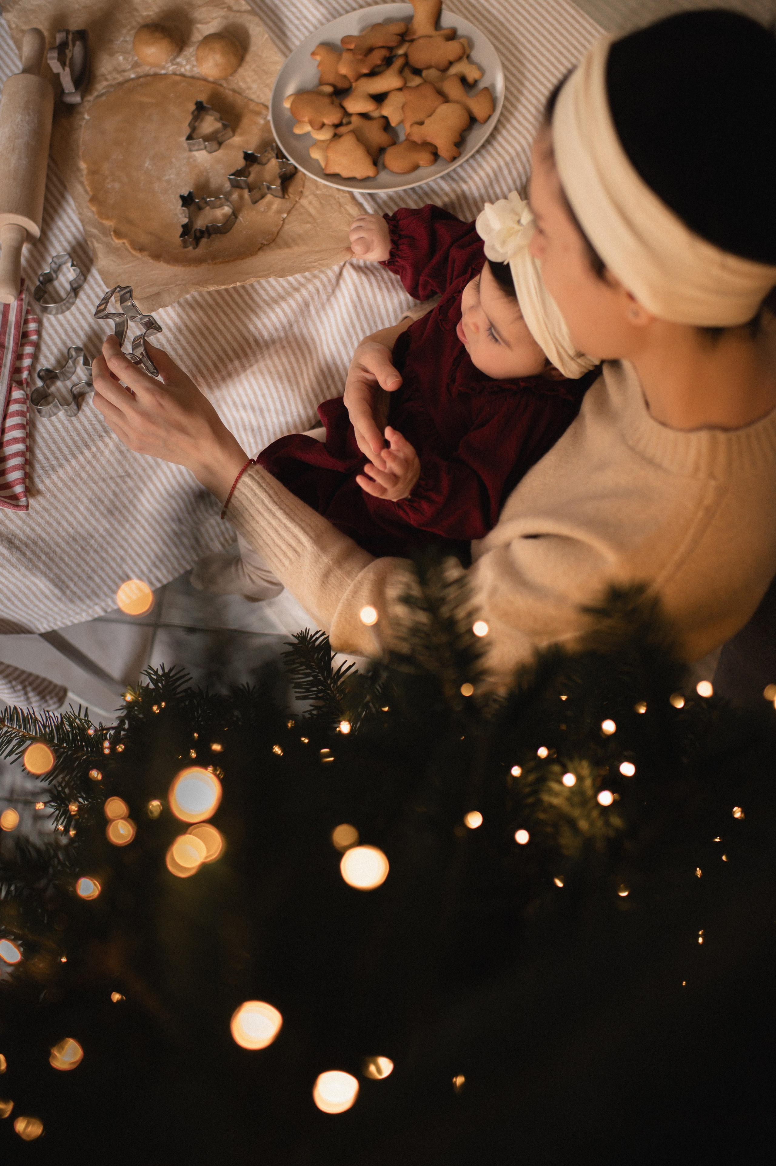 First Christmas. Family, children, portrait, and event photography in Thessaloniki