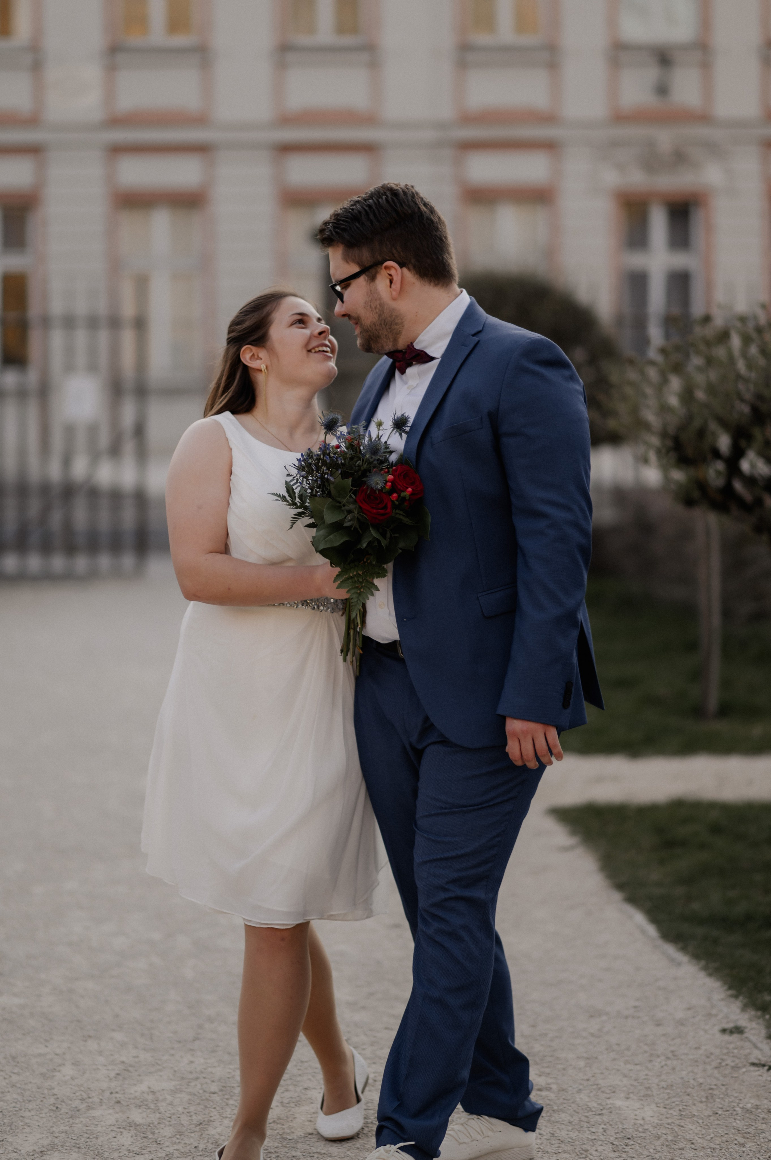 Hochzeitspaar beim After-Wedding-Shooting in Ansbach.