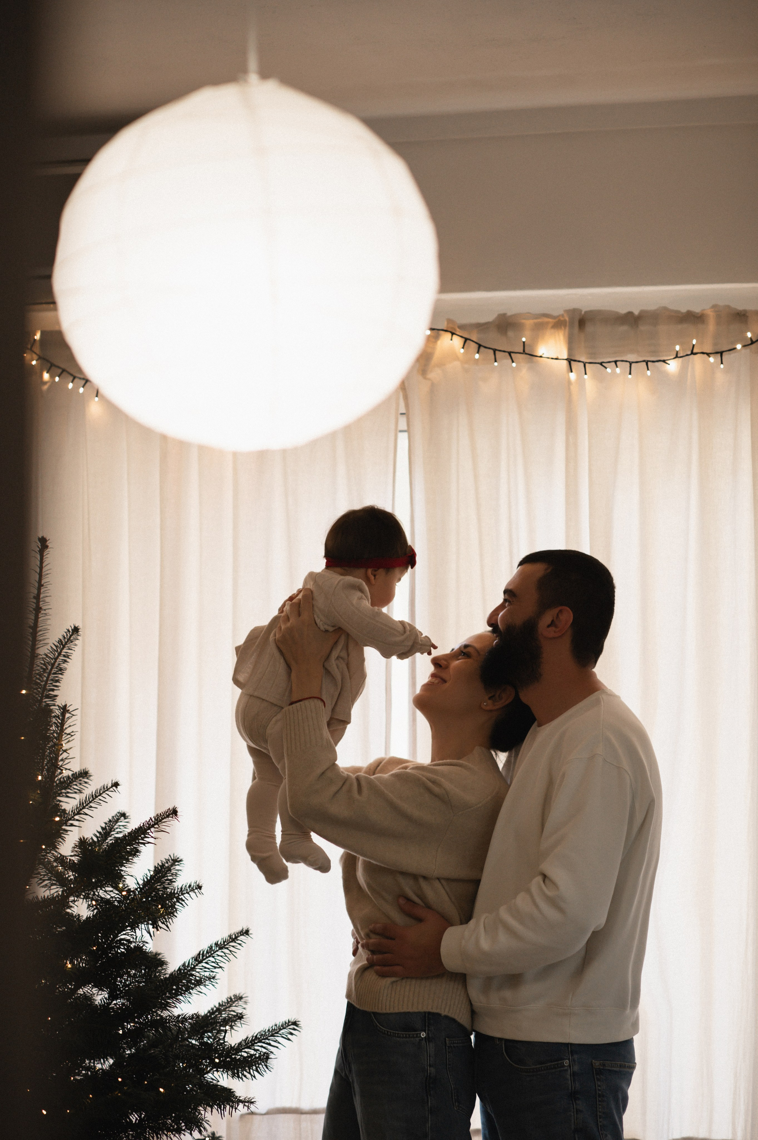 First Christmas. Family, children, portrait, and event photography in Thessaloniki