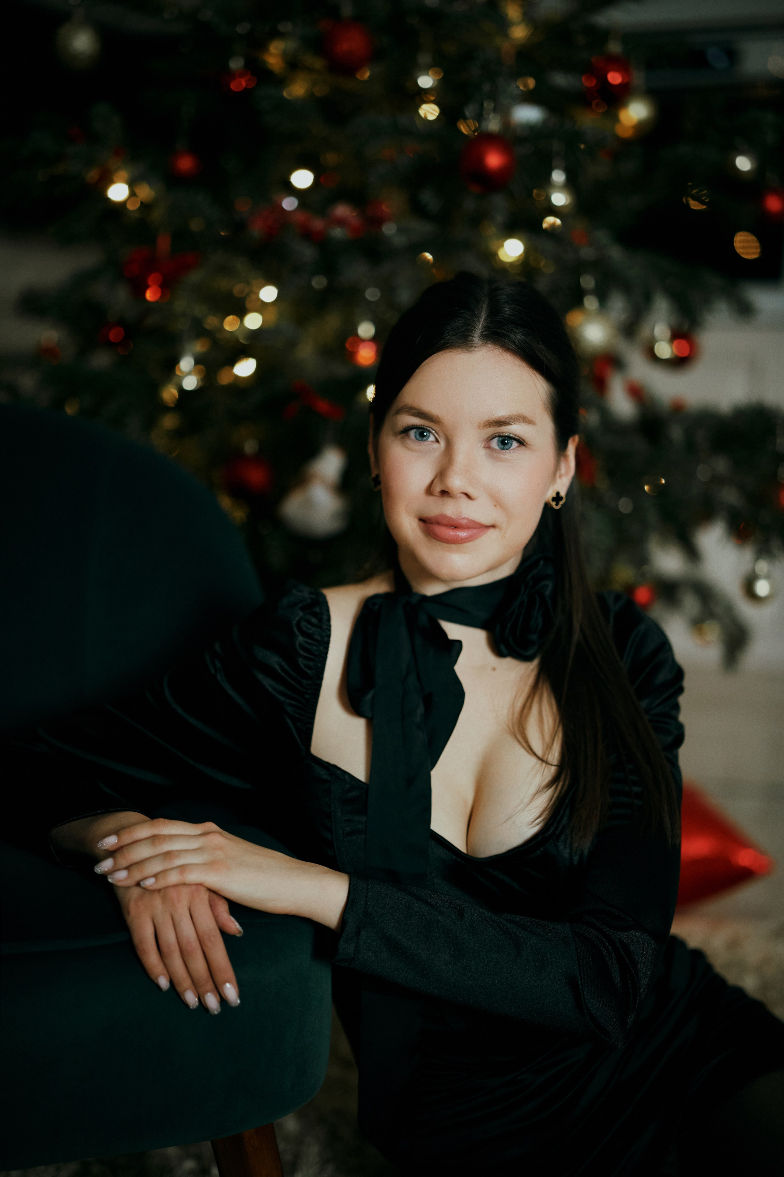 Юрий, Наталья и Алина. Первый новый год. Фотограф в Барселоне Жанна Захарченко