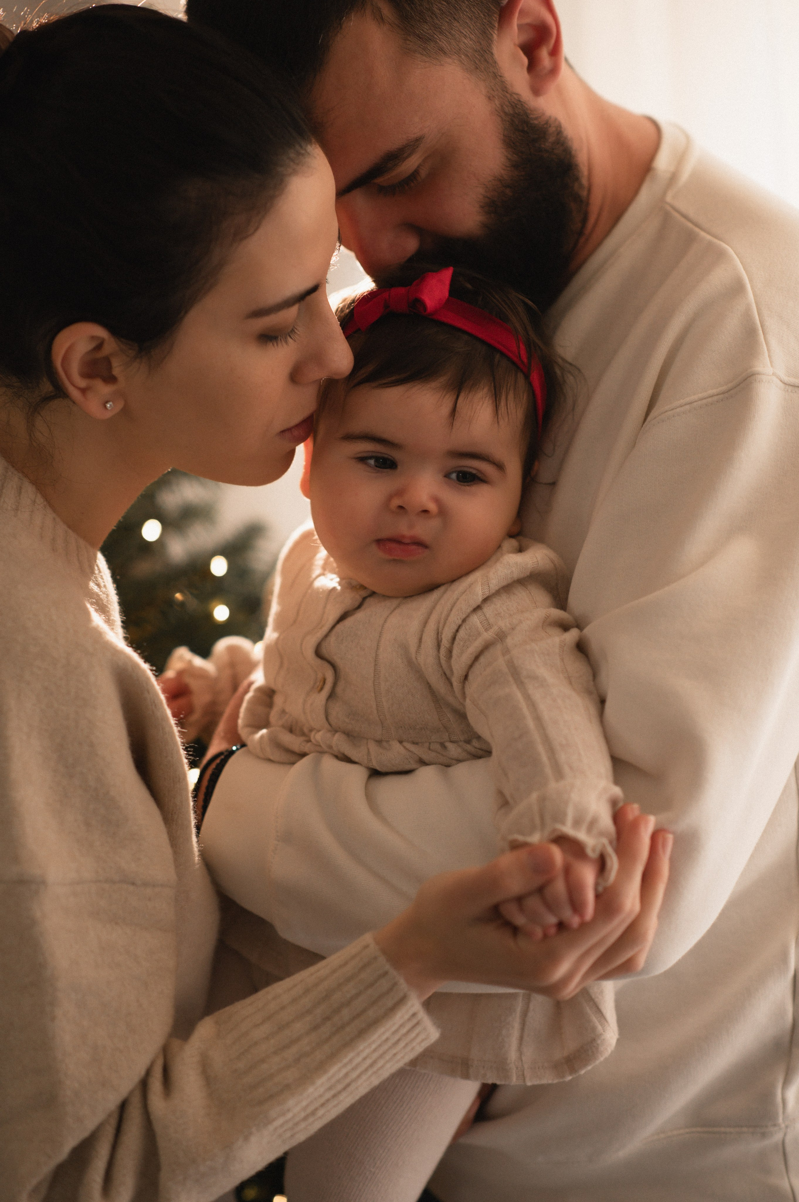 First Christmas. Family, children, portrait, and event photography in Thessaloniki