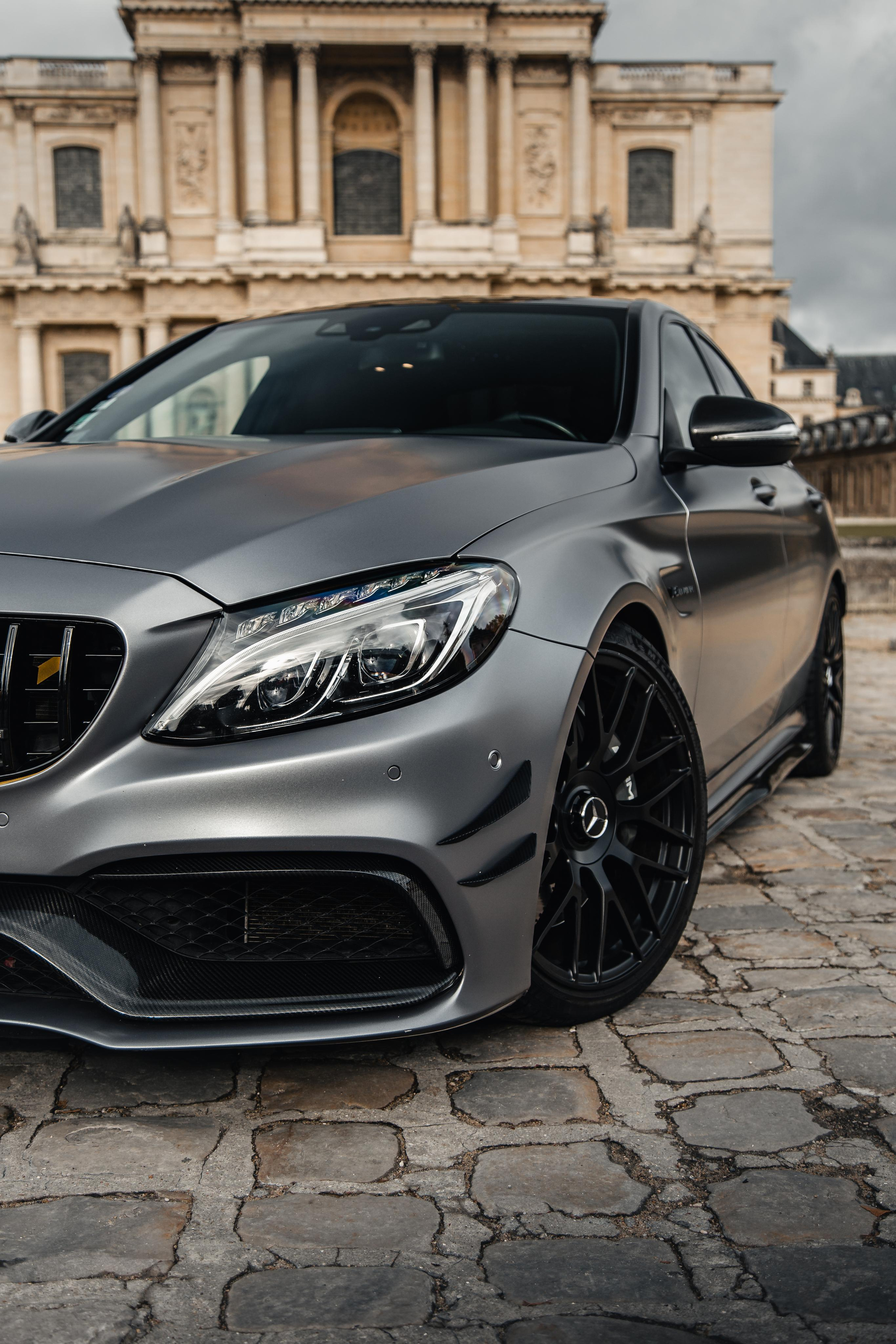 Mercedes-Benz C63 AMG. Photographe de voitures à Paris — Vitalii Motruk