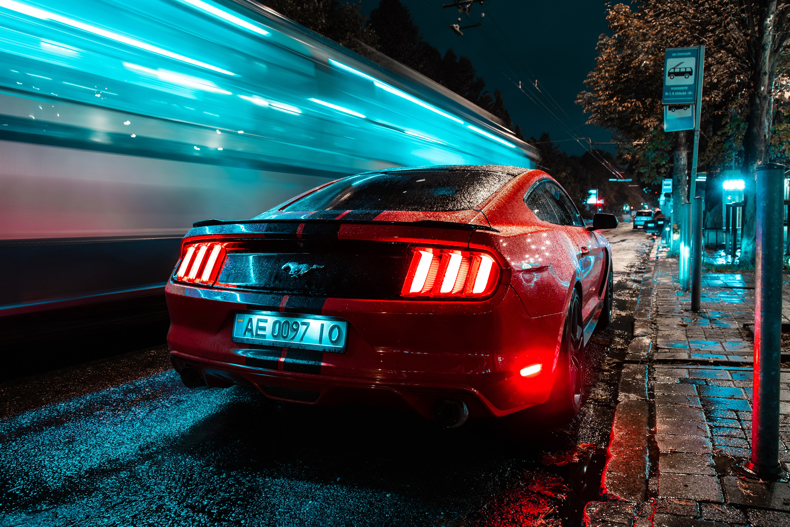 Ford Mustang. Photographe de voitures à Paris — Vitalii Motruk