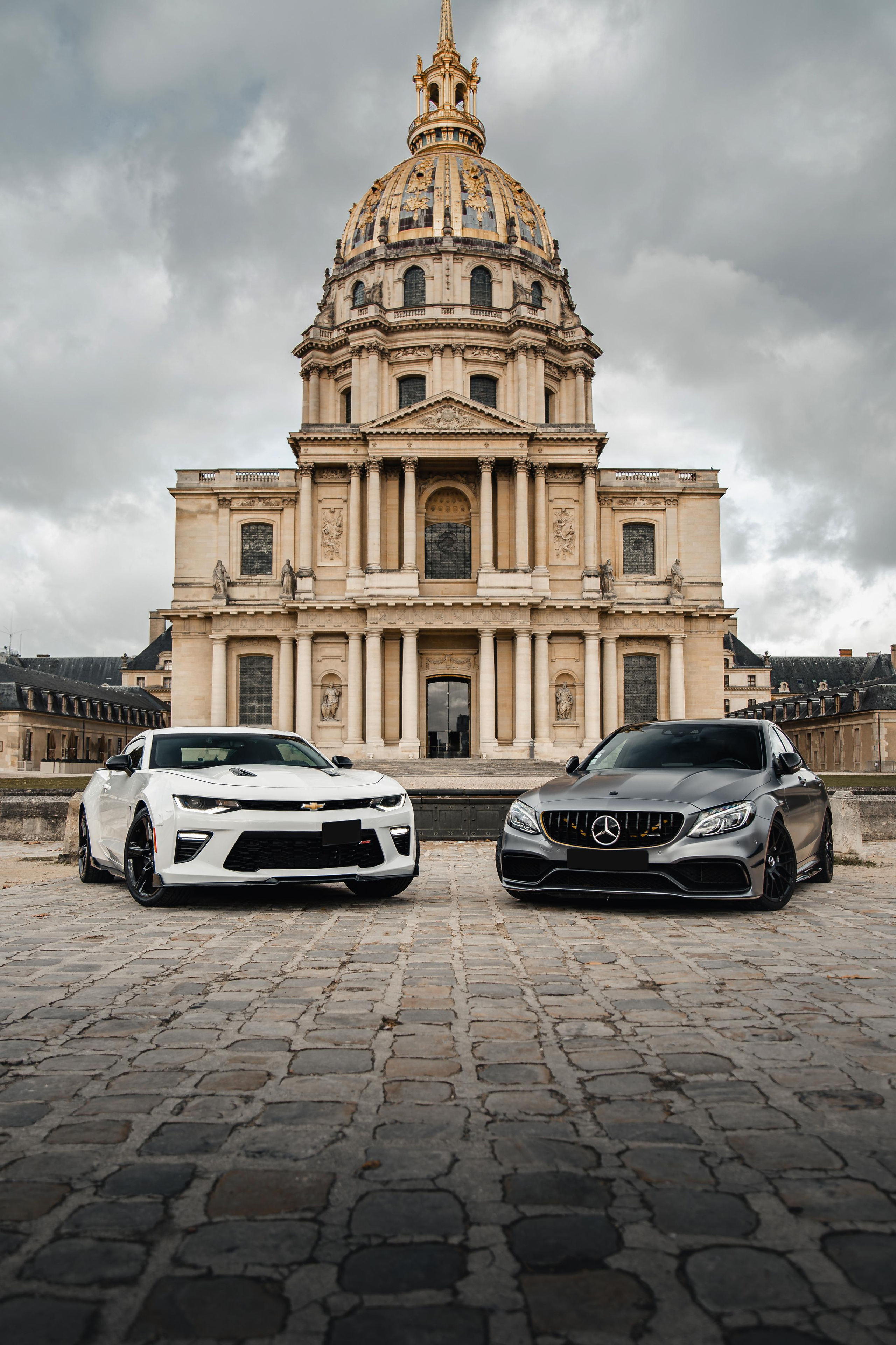 Mercedes-Benz C63 AMG. Photographe de voitures à Paris — Vitalii Motruk