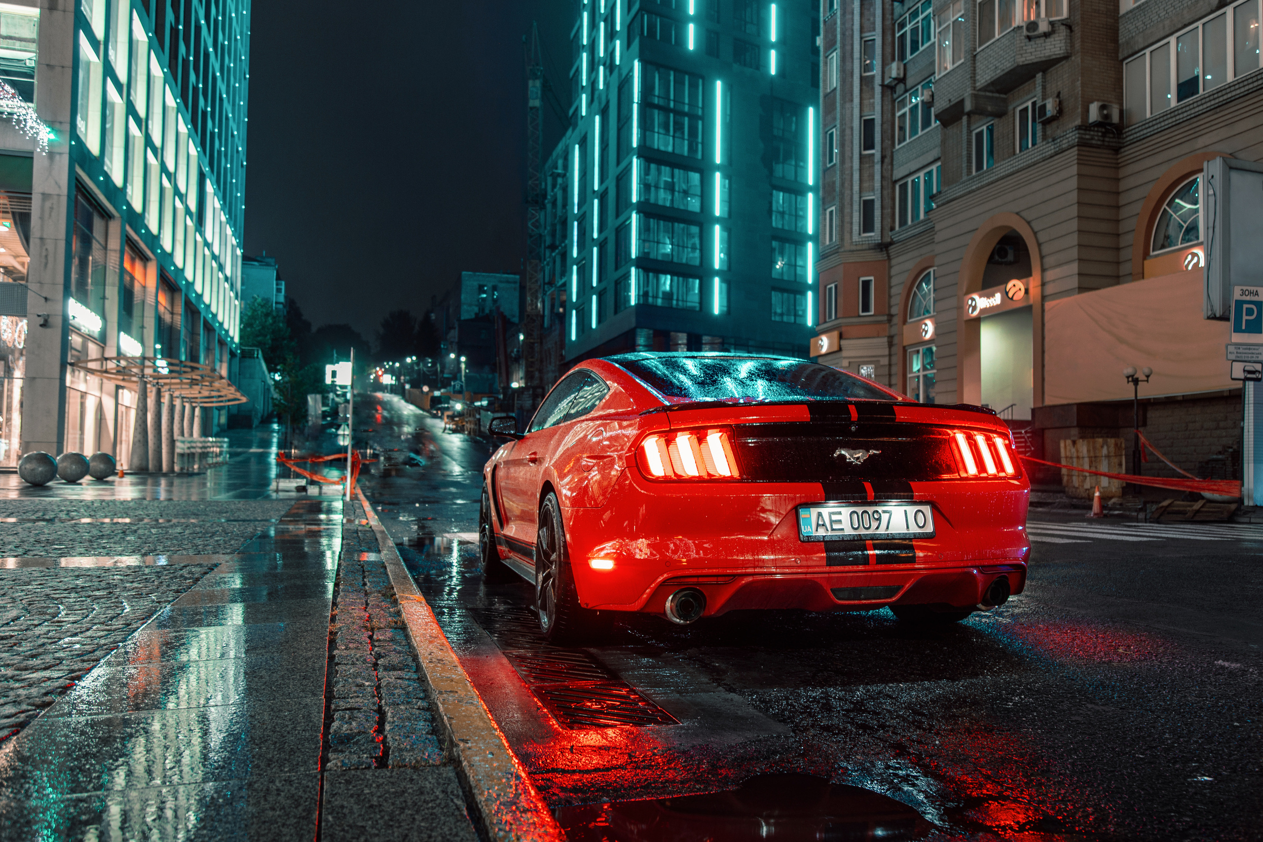 Ford Mustang. Photographe de voitures à Paris — Vitalii Motruk