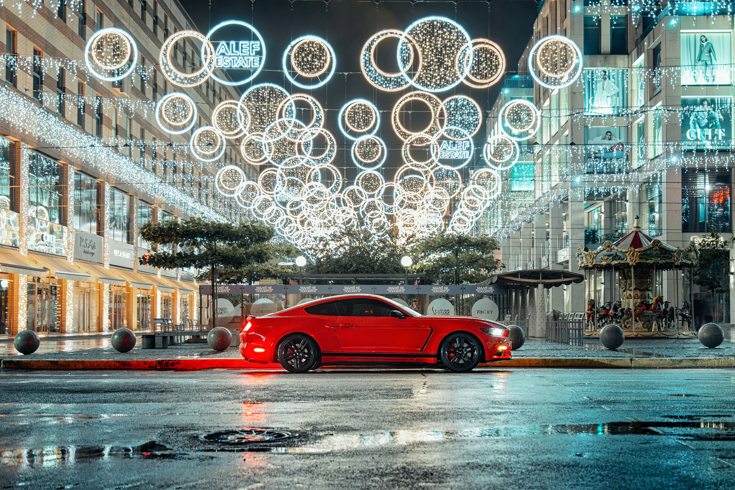 Ford Mustang. Photographe de voitures à Paris — Vitalii Motruk