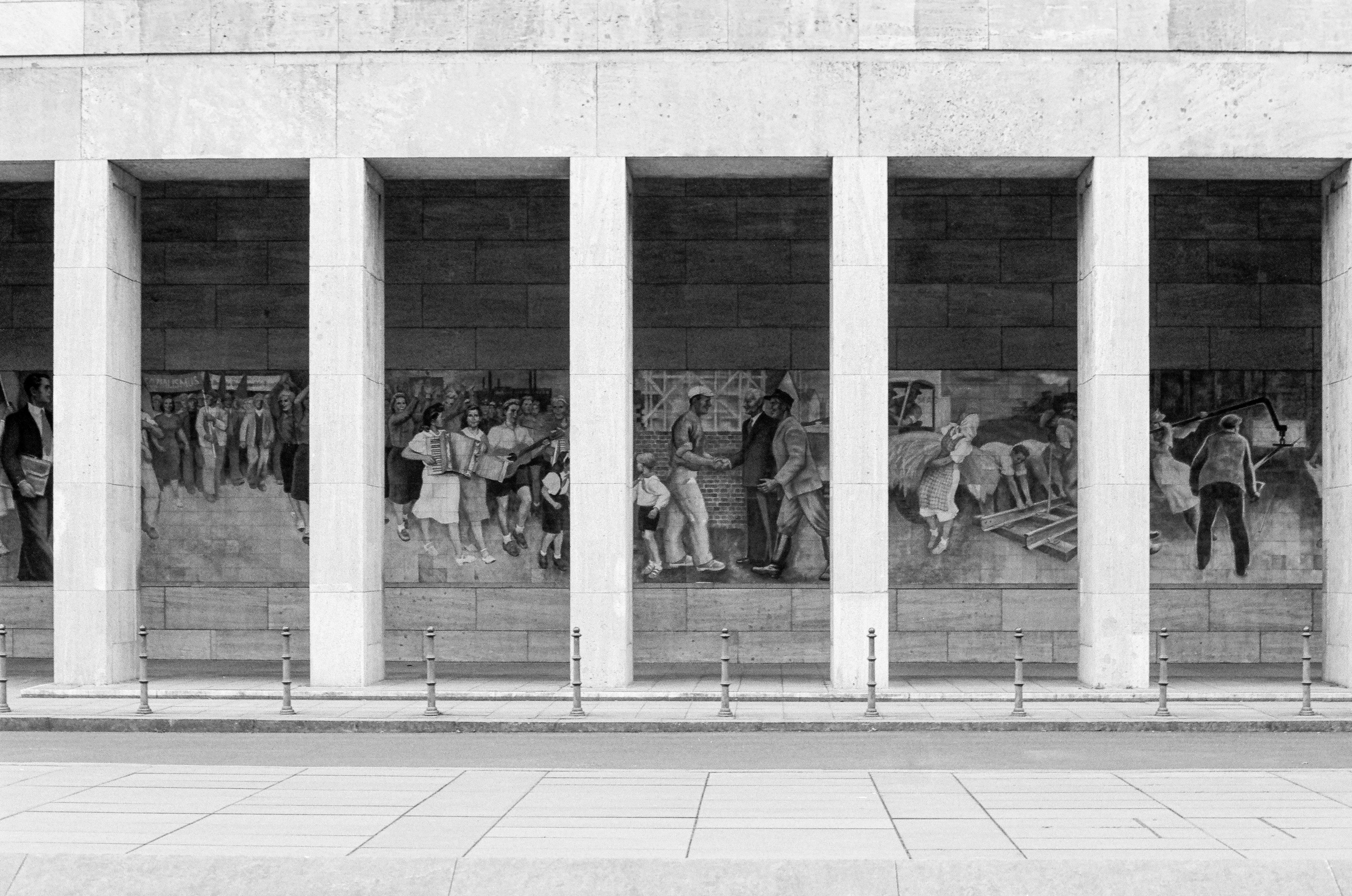 The Streets of Berlin in B&W