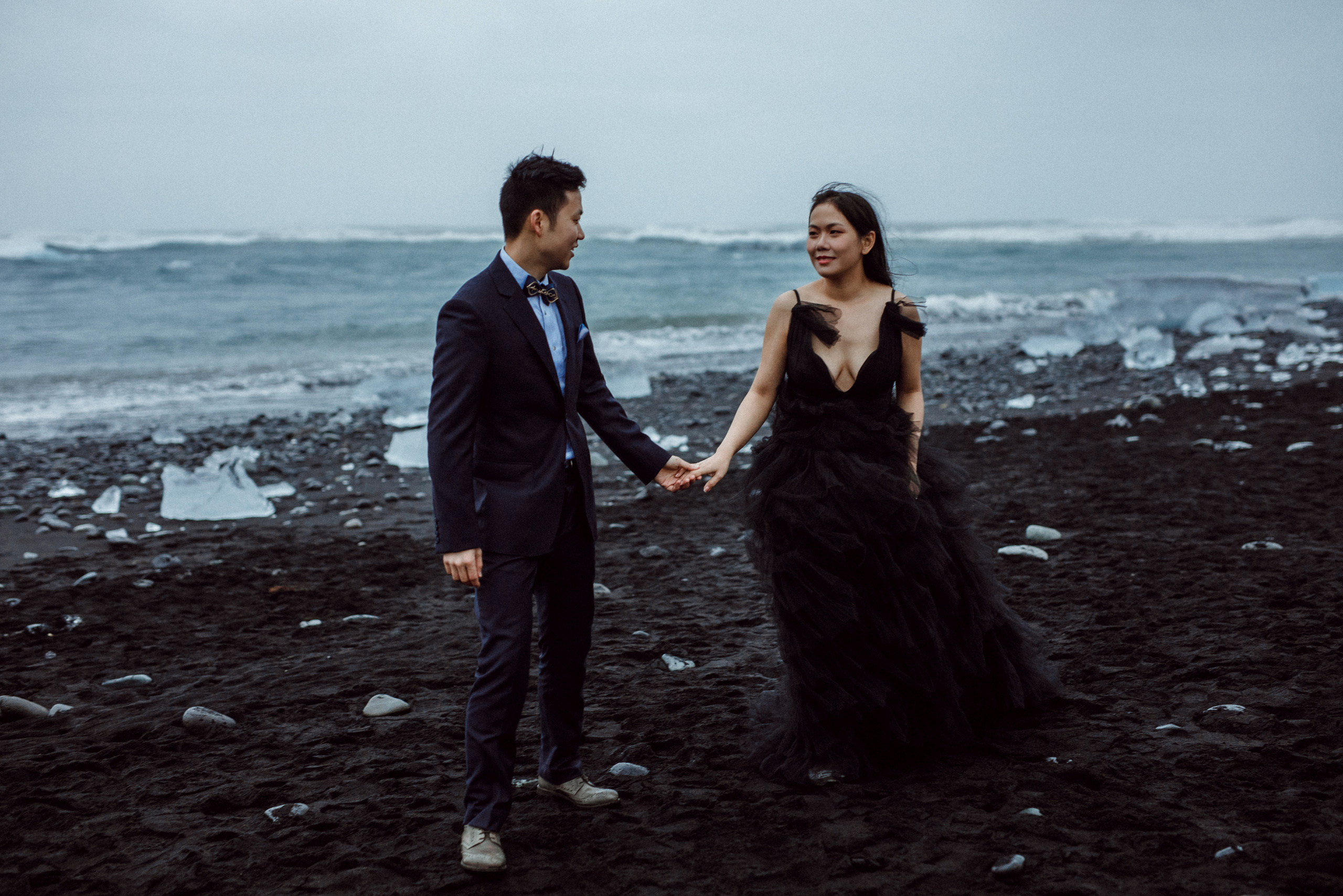 Pre-wedding photoshoot in Iceland. Iceland elopement photographer & videographer