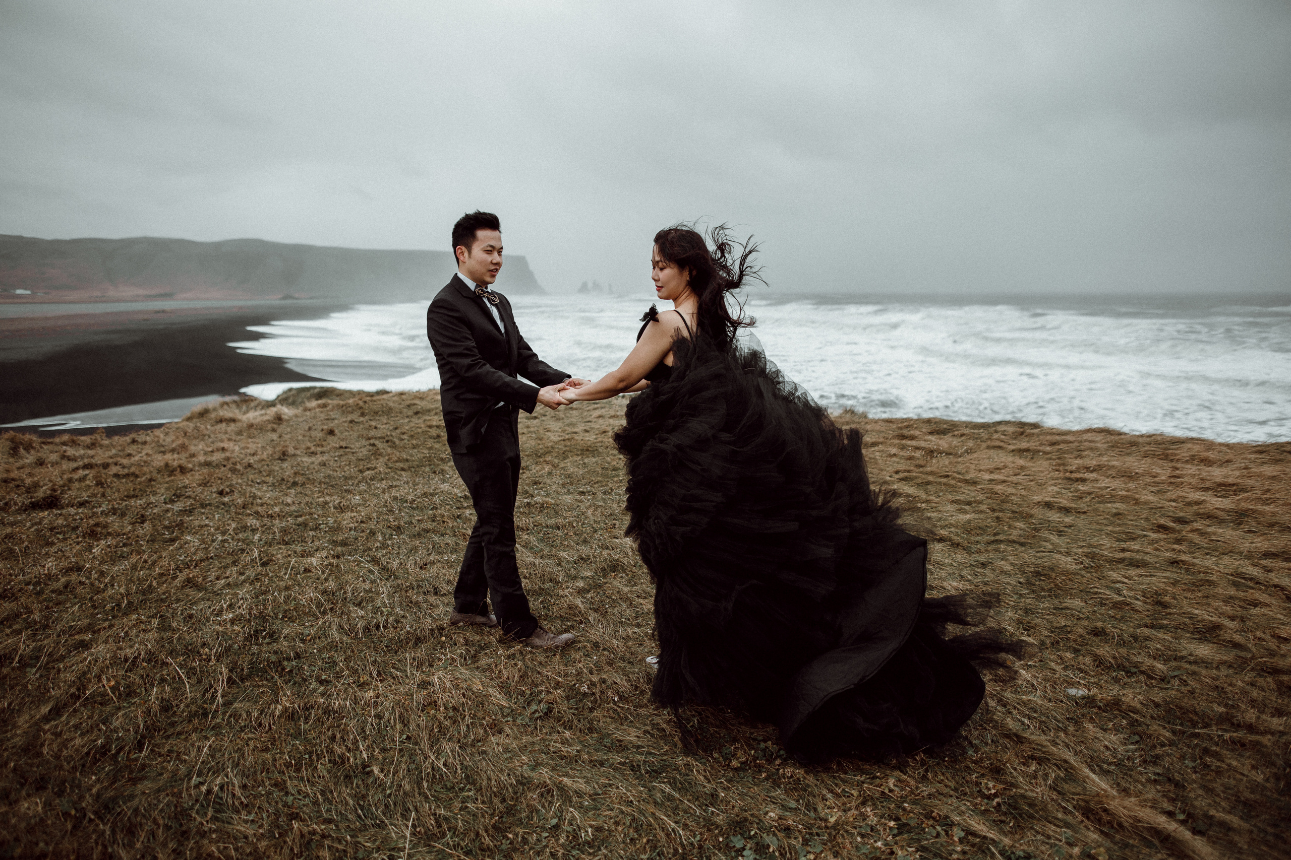 Pre-wedding photoshoot in Iceland. Iceland elopement photographer & videographer