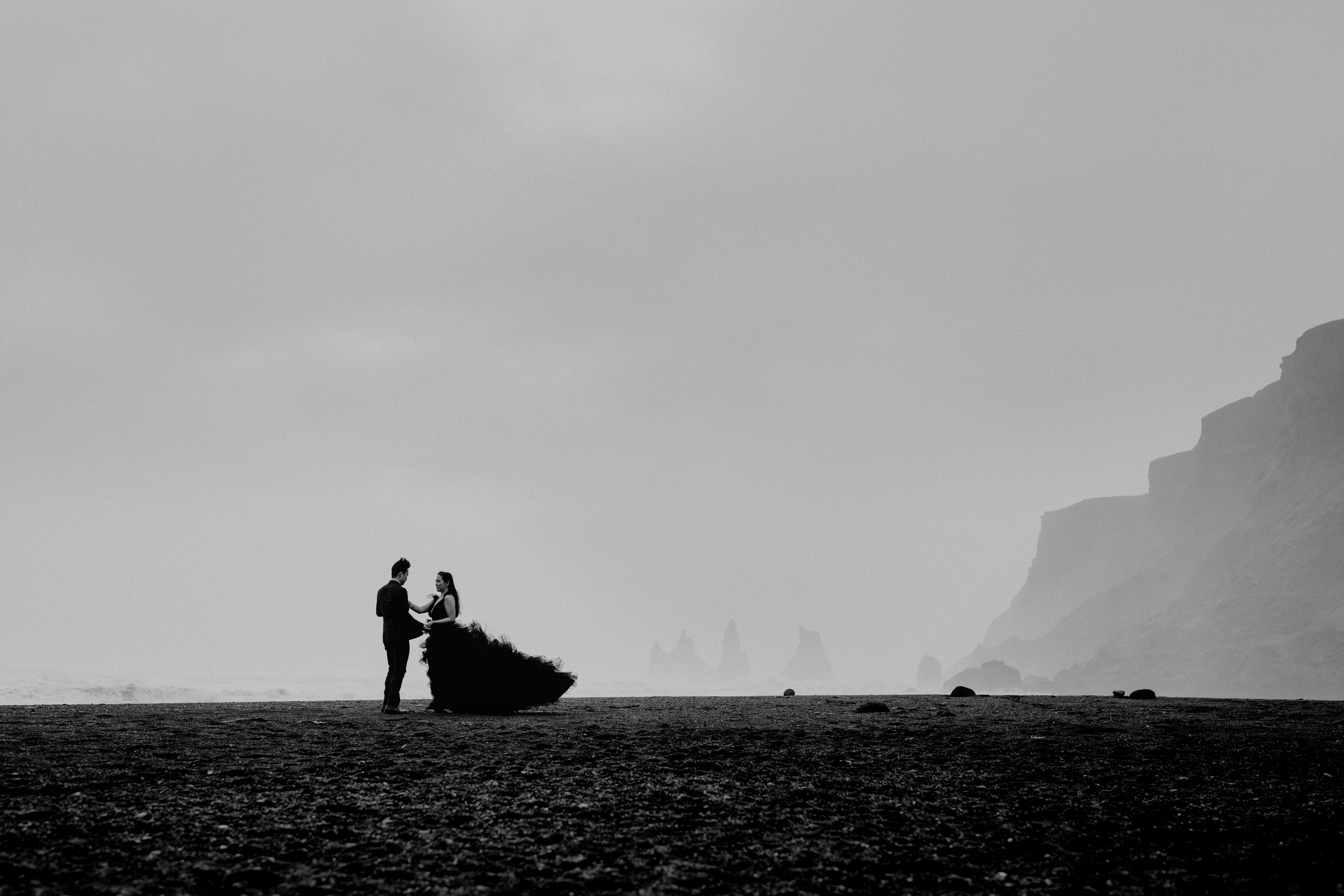 Pre-wedding photoshoot in Iceland. Iceland elopement photographer & videographer