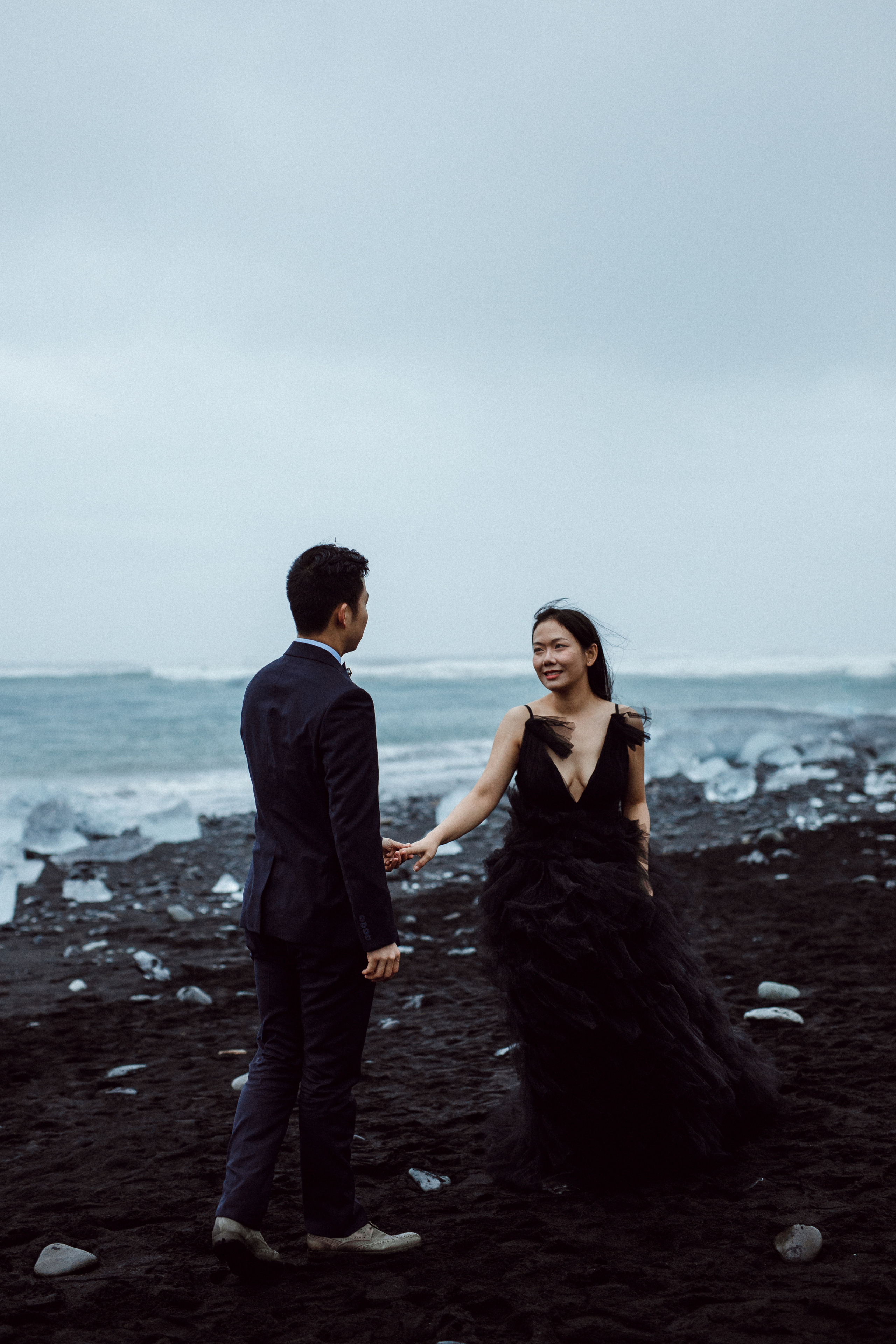 Pre-wedding photoshoot in Iceland. Iceland elopement photographer & videographer