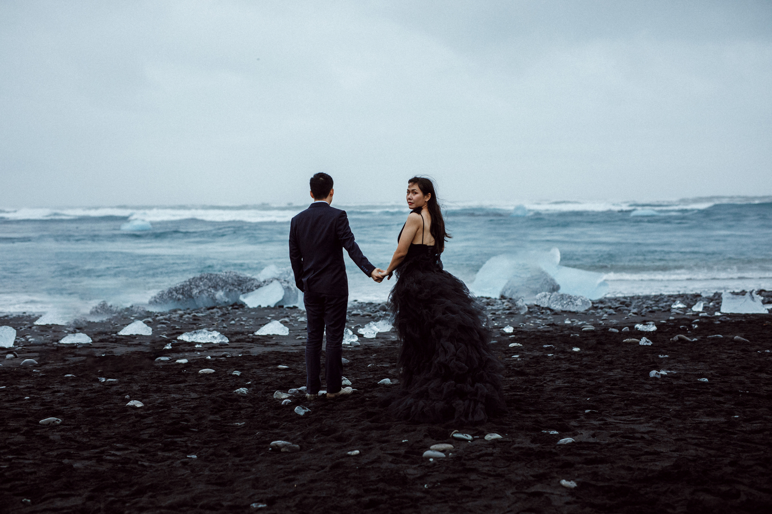 Pre-wedding photoshoot in Iceland. Iceland elopement photographer & videographer