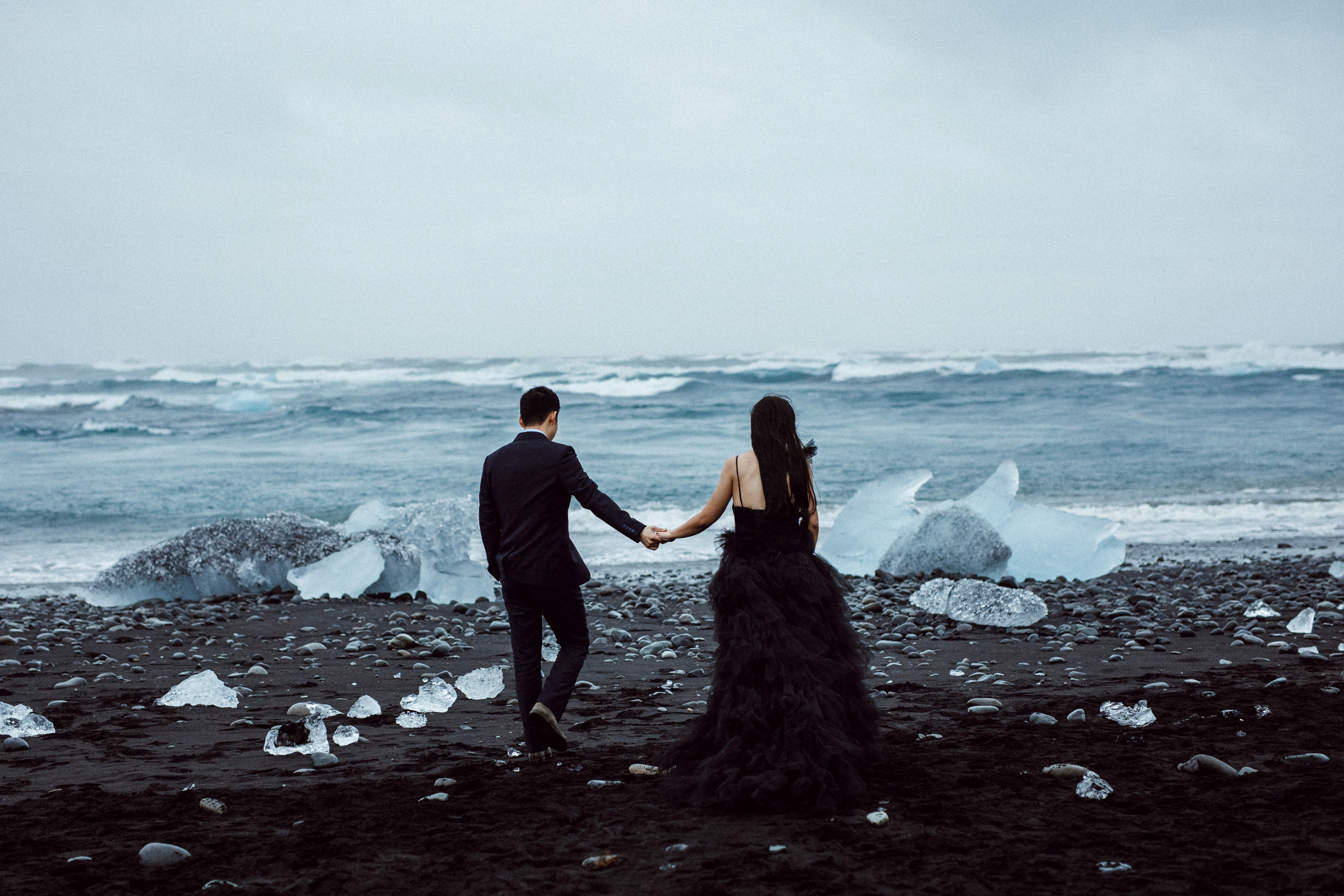 Pre-wedding photoshoot in Iceland. Iceland elopement photographer & videographer