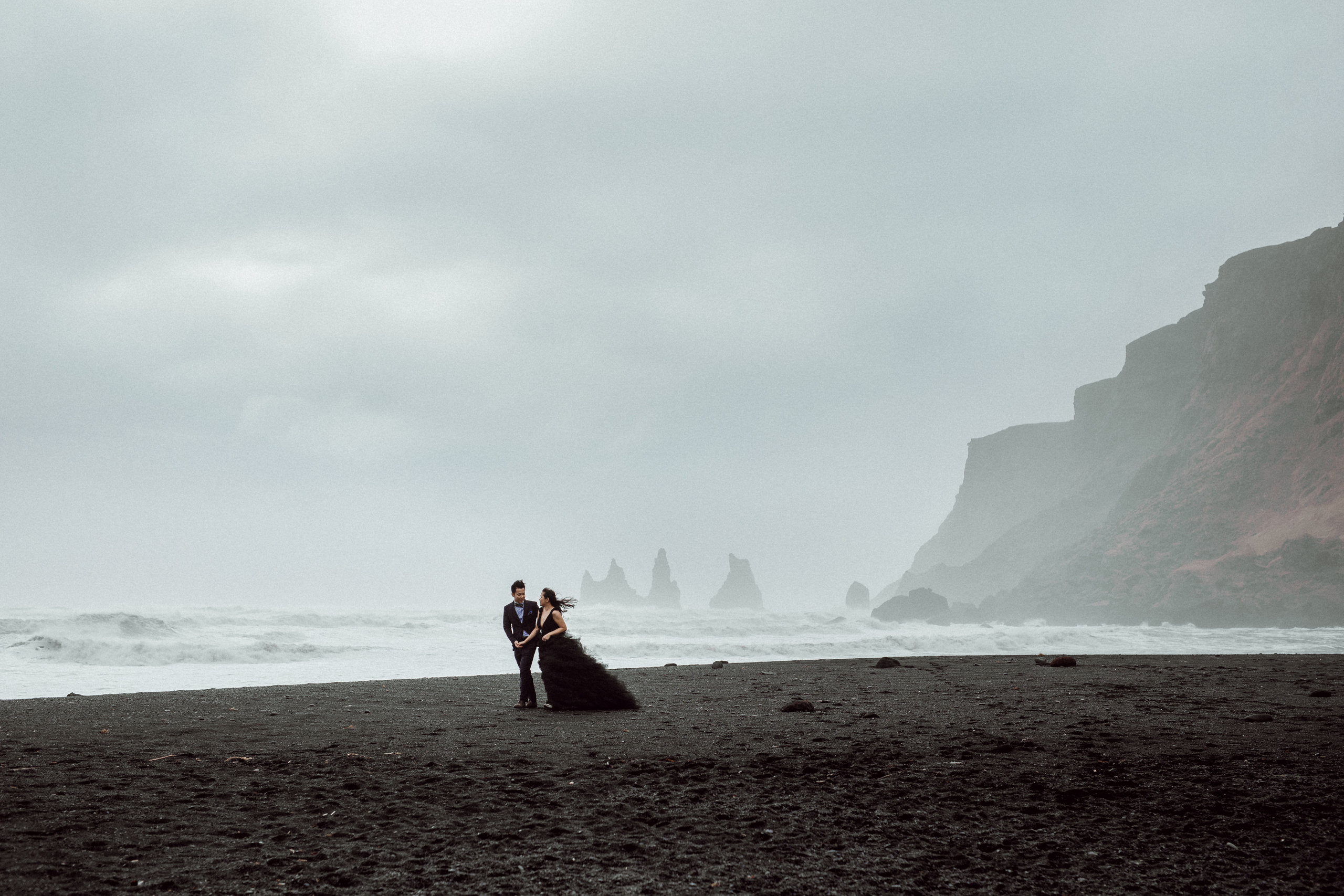 Pre-wedding photoshoot in Iceland. Iceland elopement photographer & videographer