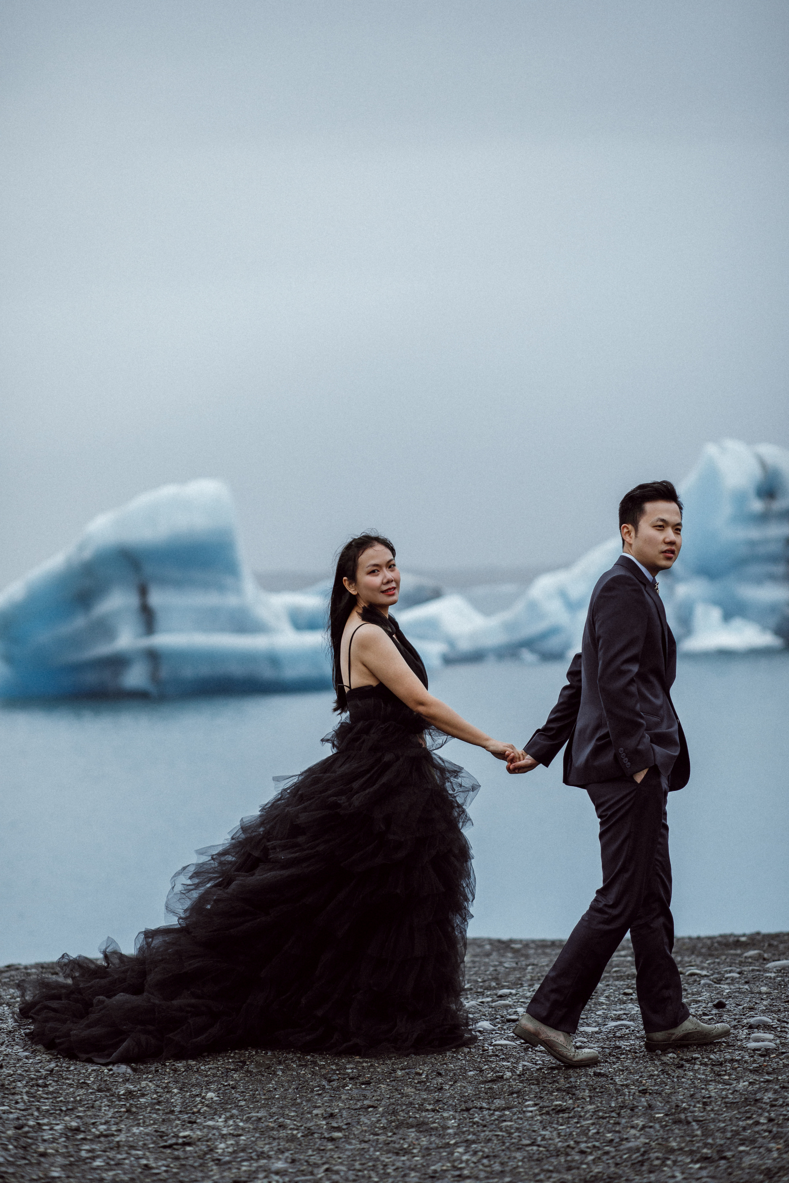 Pre-wedding photoshoot in Iceland. Iceland elopement photographer & videographer