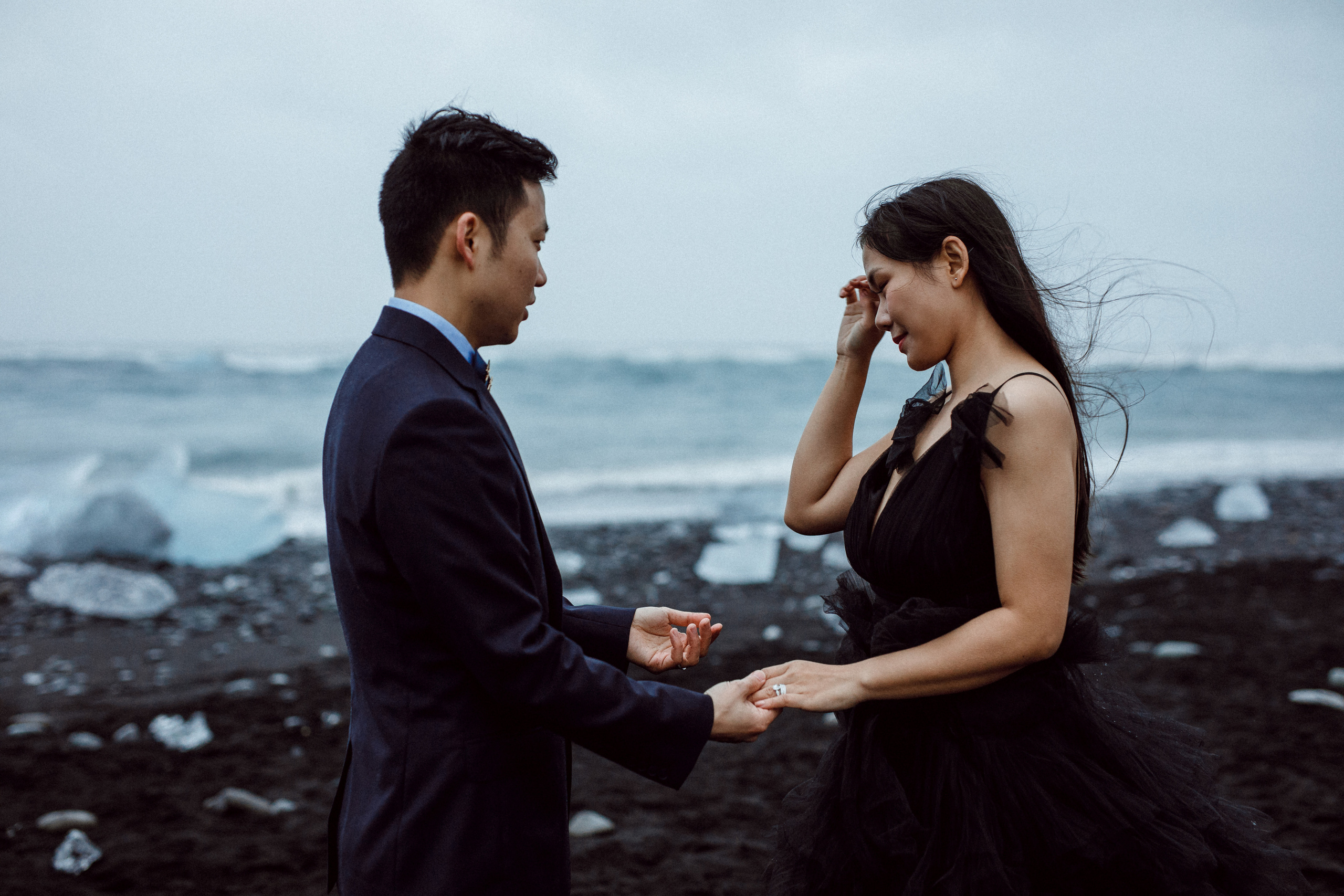 Pre-wedding photoshoot in Iceland. Iceland elopement photographer & videographer