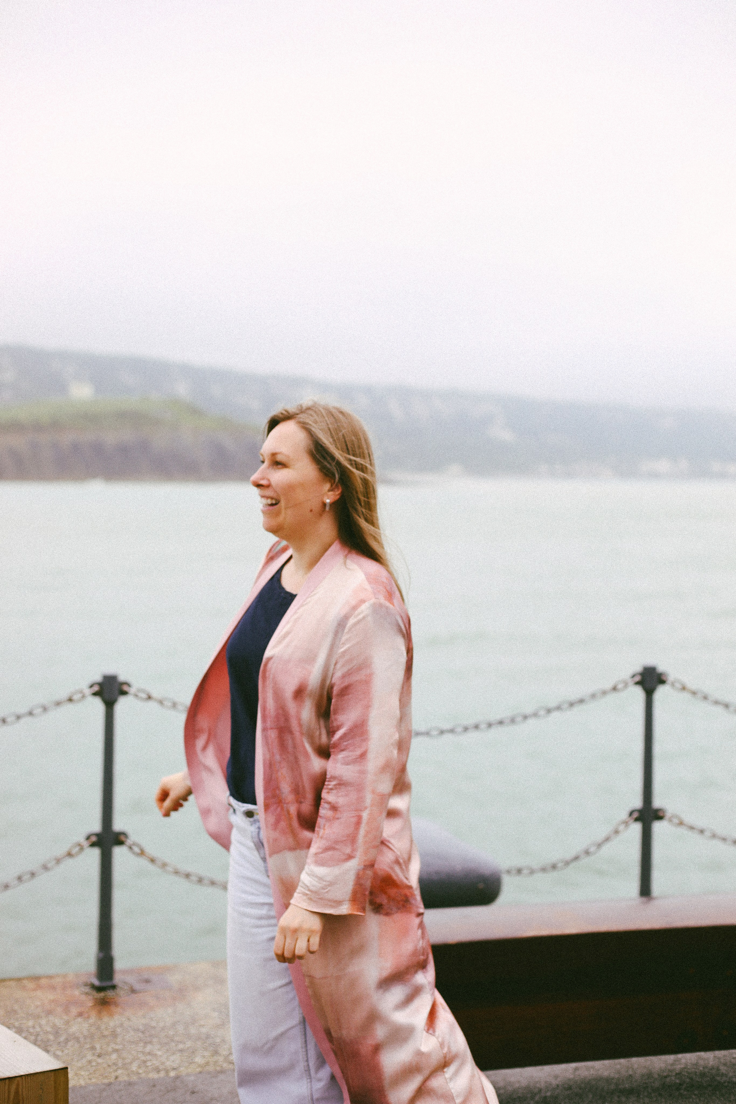 Katya near the lighthouse. Victoria Dini. Art photography in London / Folkestone, UK