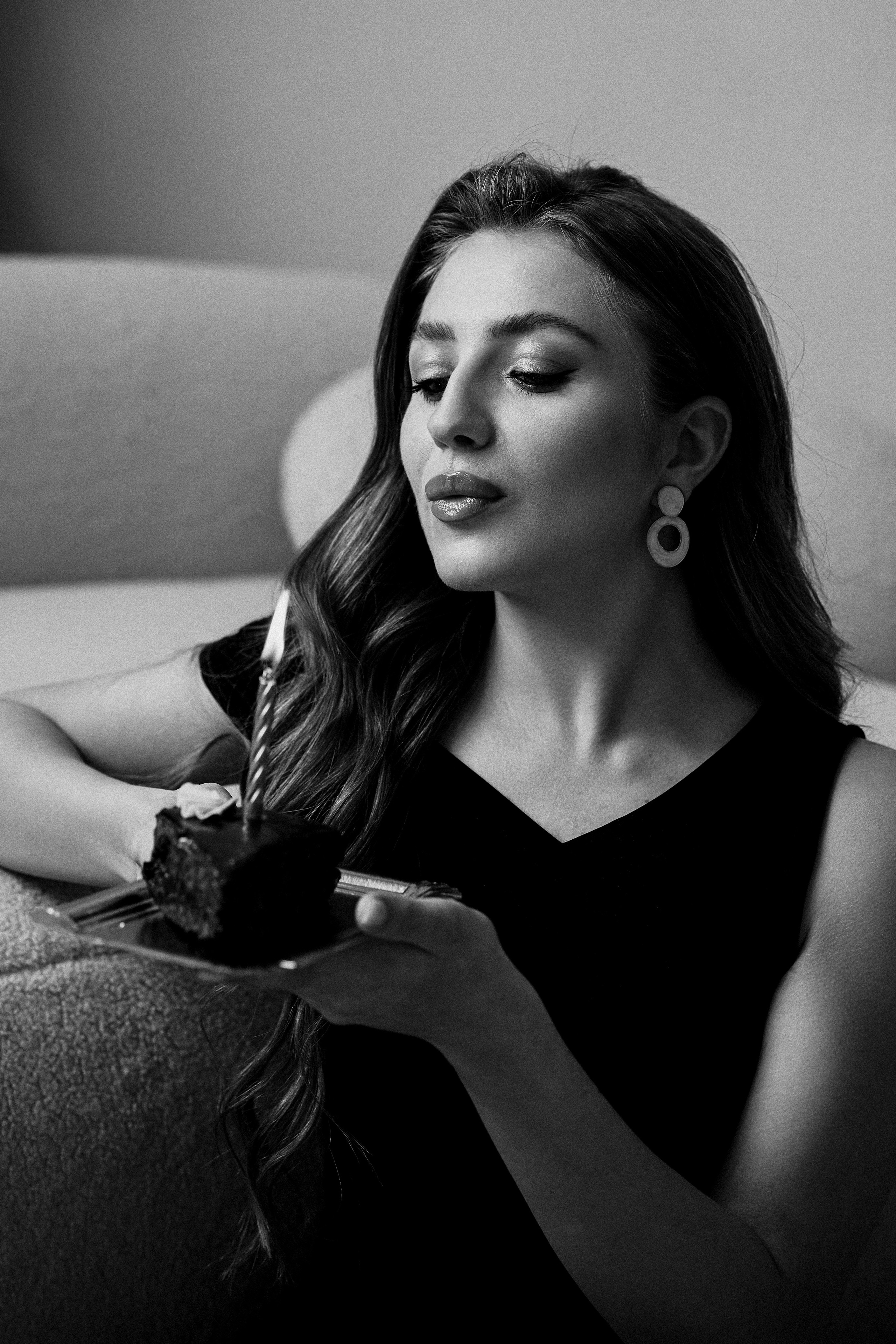 Анна. Черно-белый портрет. Фотограф в Барселоне Жанна Захарченко