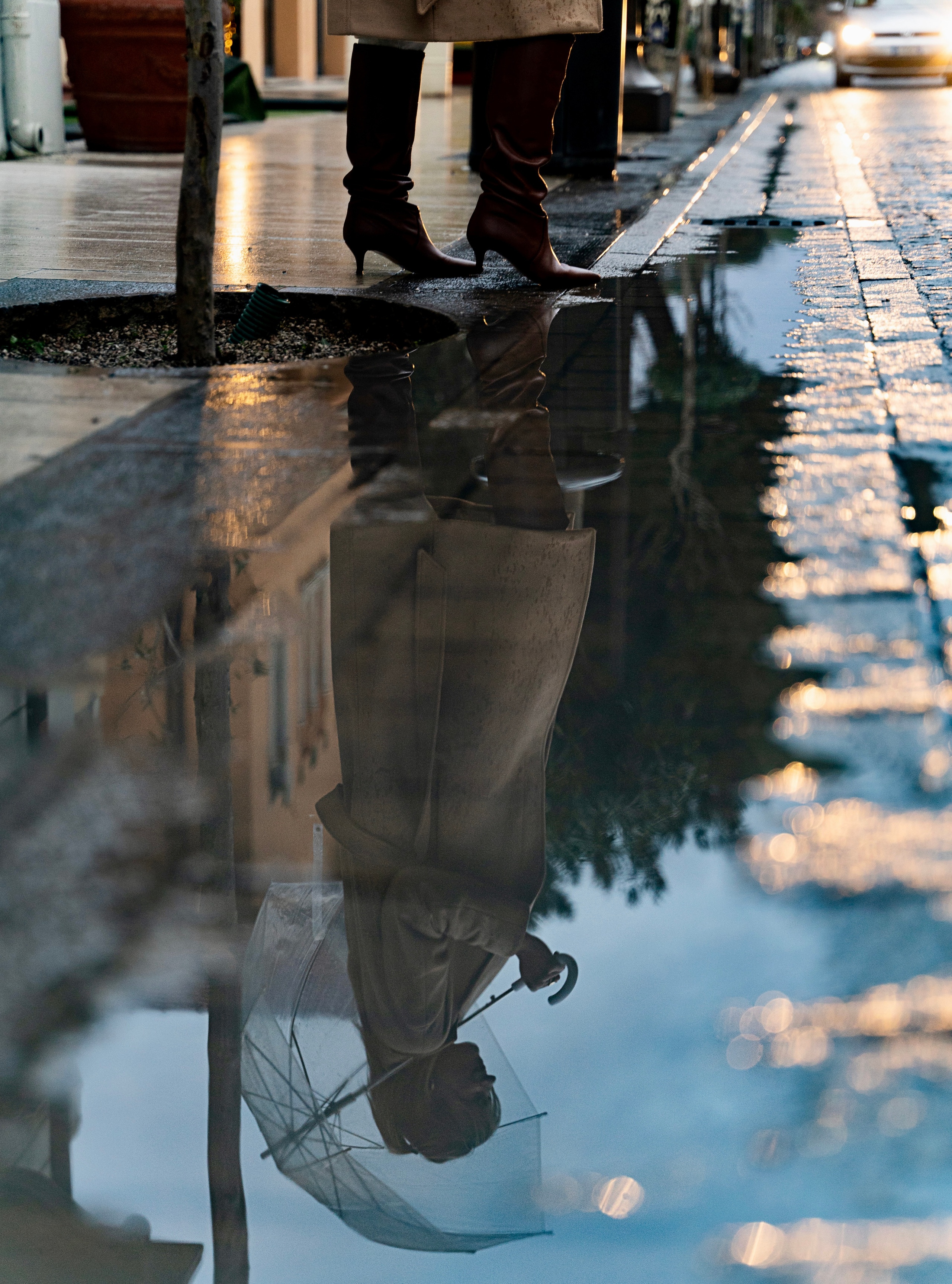 The rain. Wedding photographer Natalia