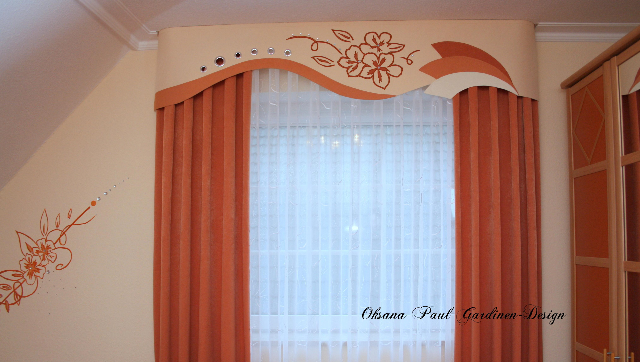 Спальня / Schlafzimmer ➜. Oksana Paul-Gardinen-Design Oksana Paul ✧ Art of Gardinen & Textile Design ✧ Polymer Clay Art & Handmade Creatures