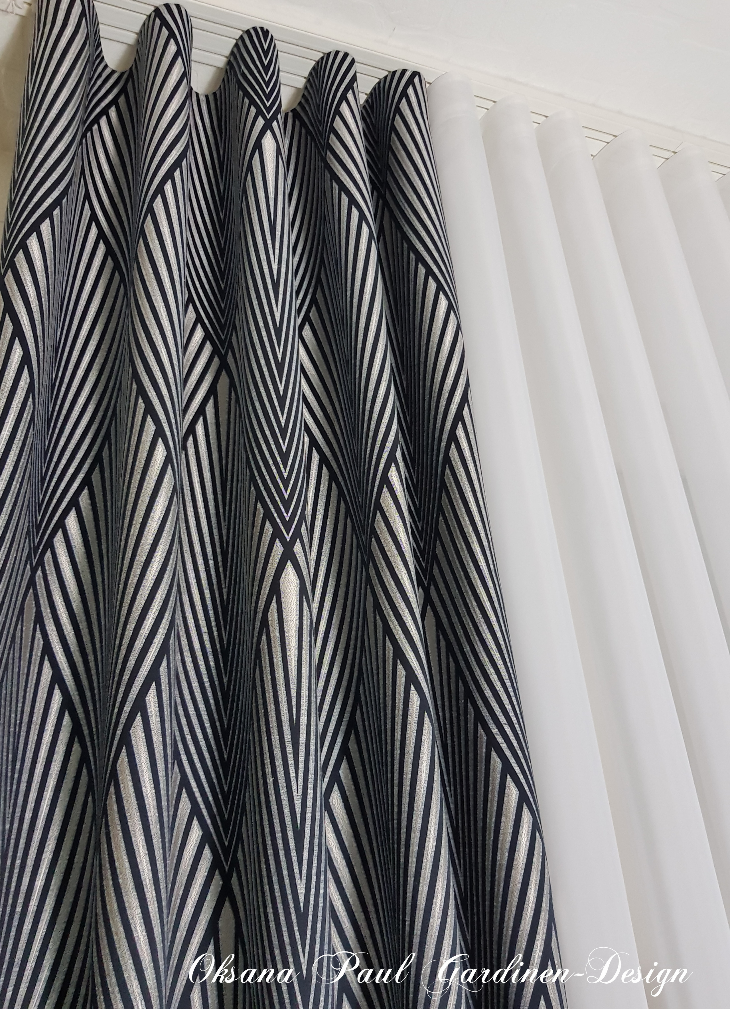 Шторы на волне / Wellenband-Gardinen. Oksana Paul-Gardinen-Design Oksana Paul ✧ Art of Gardinen & Textile Design ✧ Polymer Clay Art & Handmade Creatures
