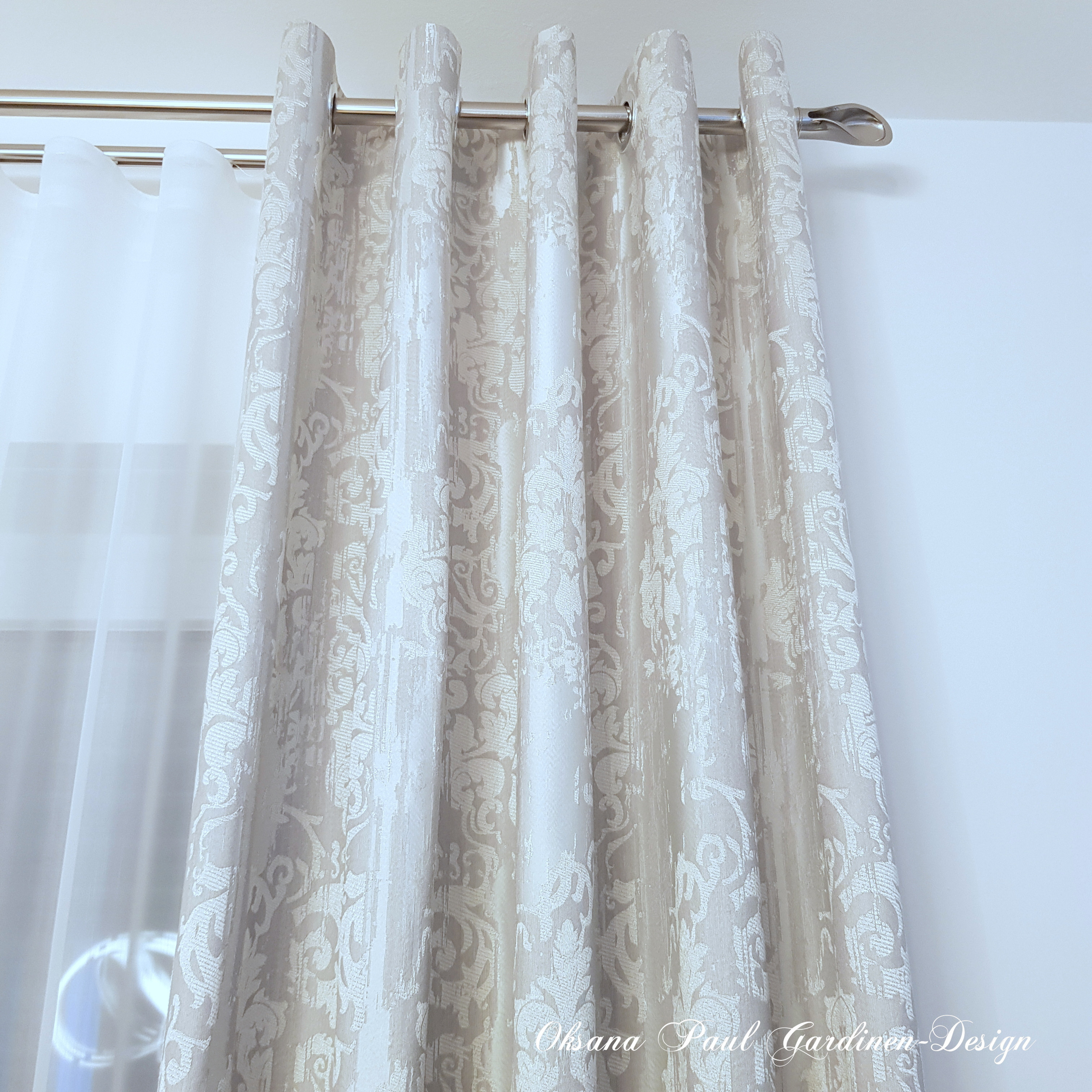 Шторы на кольцах / Ösenvorhänge. Oksana Paul-Gardinen-Design Oksana Paul ✧ Art of Gardinen & Textile Design ✧ Polymer Clay Art & Handmade Creatures