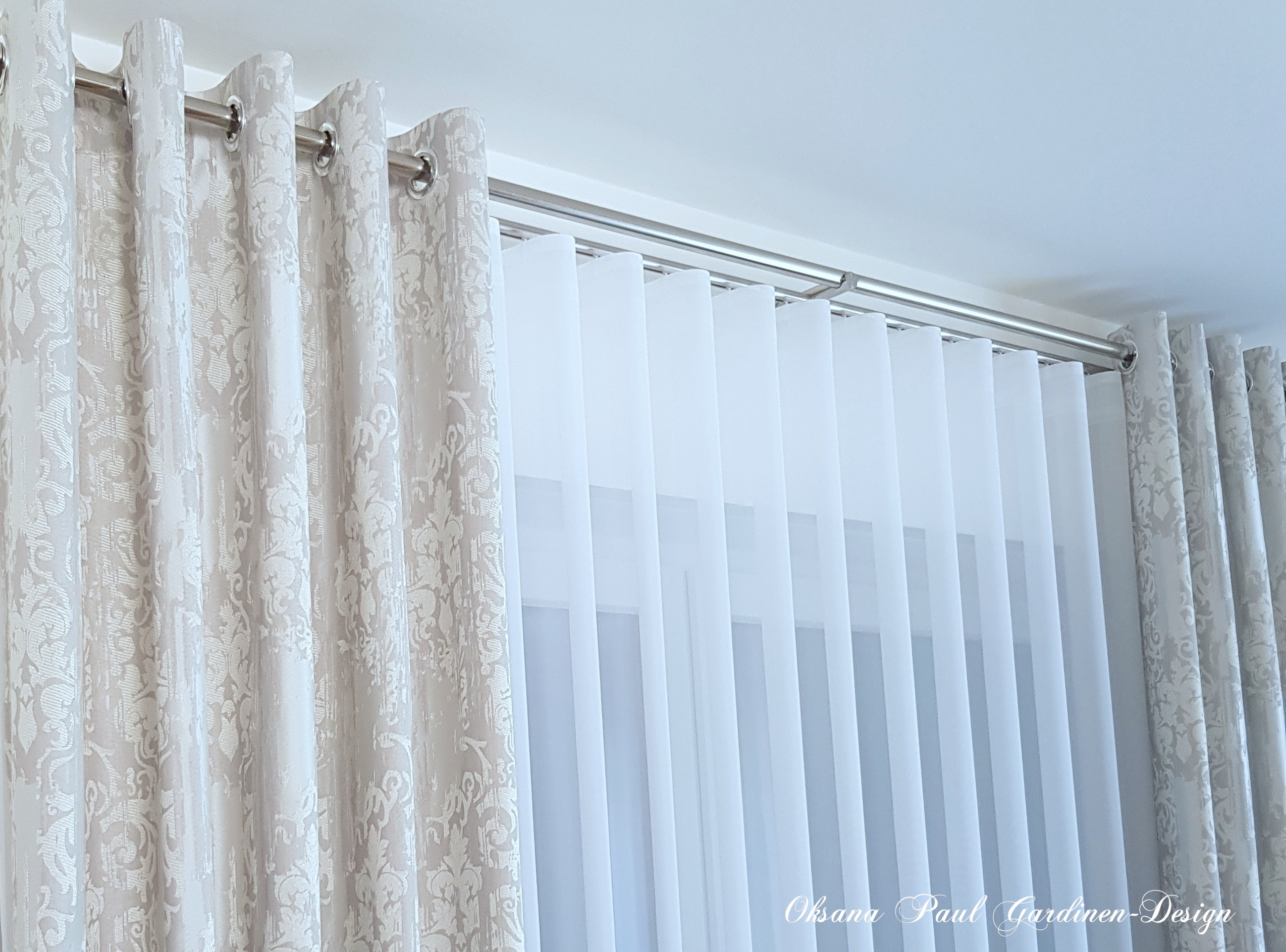 Шторы на кольцах / Ösenvorhänge. Oksana Paul-Gardinen-Design Oksana Paul ✧ Art of Gardinen & Textile Design ✧ Polymer Clay Art & Handmade Creatures