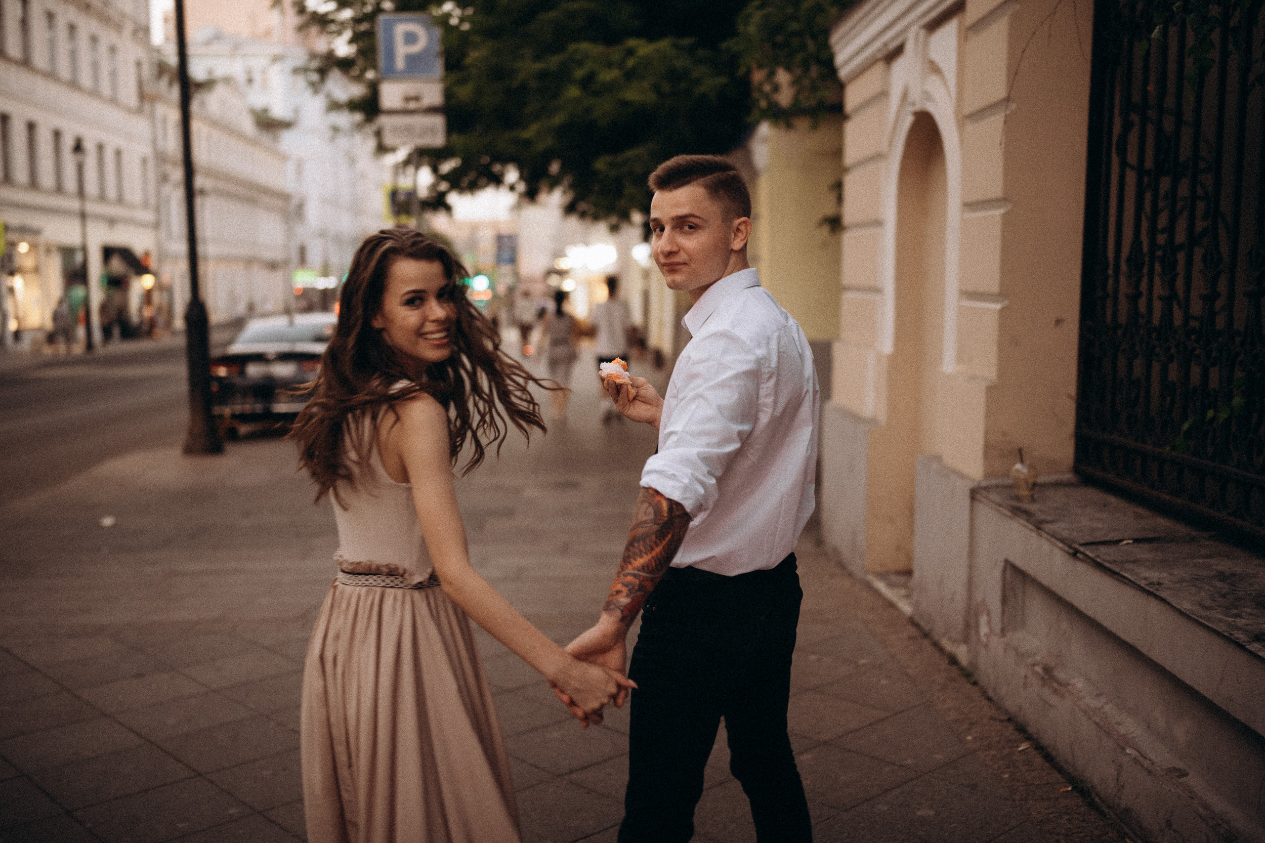 Intimate wedding photoshoot in city centre. Wedding & Family photographer in County Donegal and Dublin, Ireland