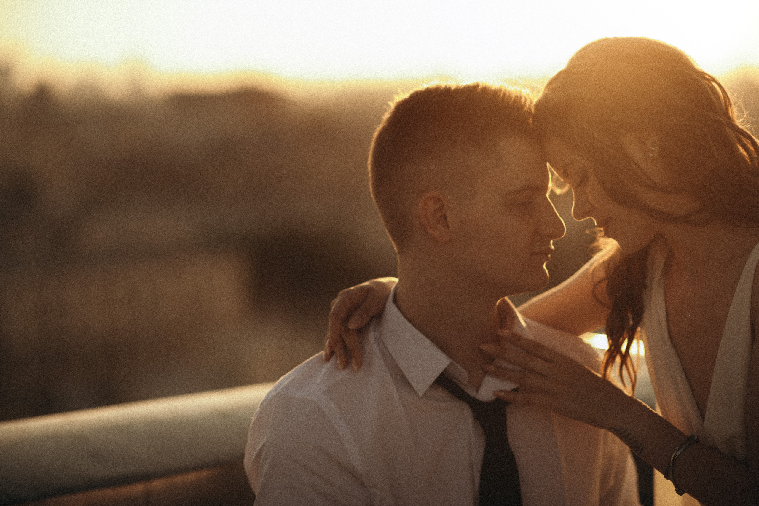 Elopement photography in the city on the roof. Wedding & Family photographer in County Donegal and Dublin, Ireland
