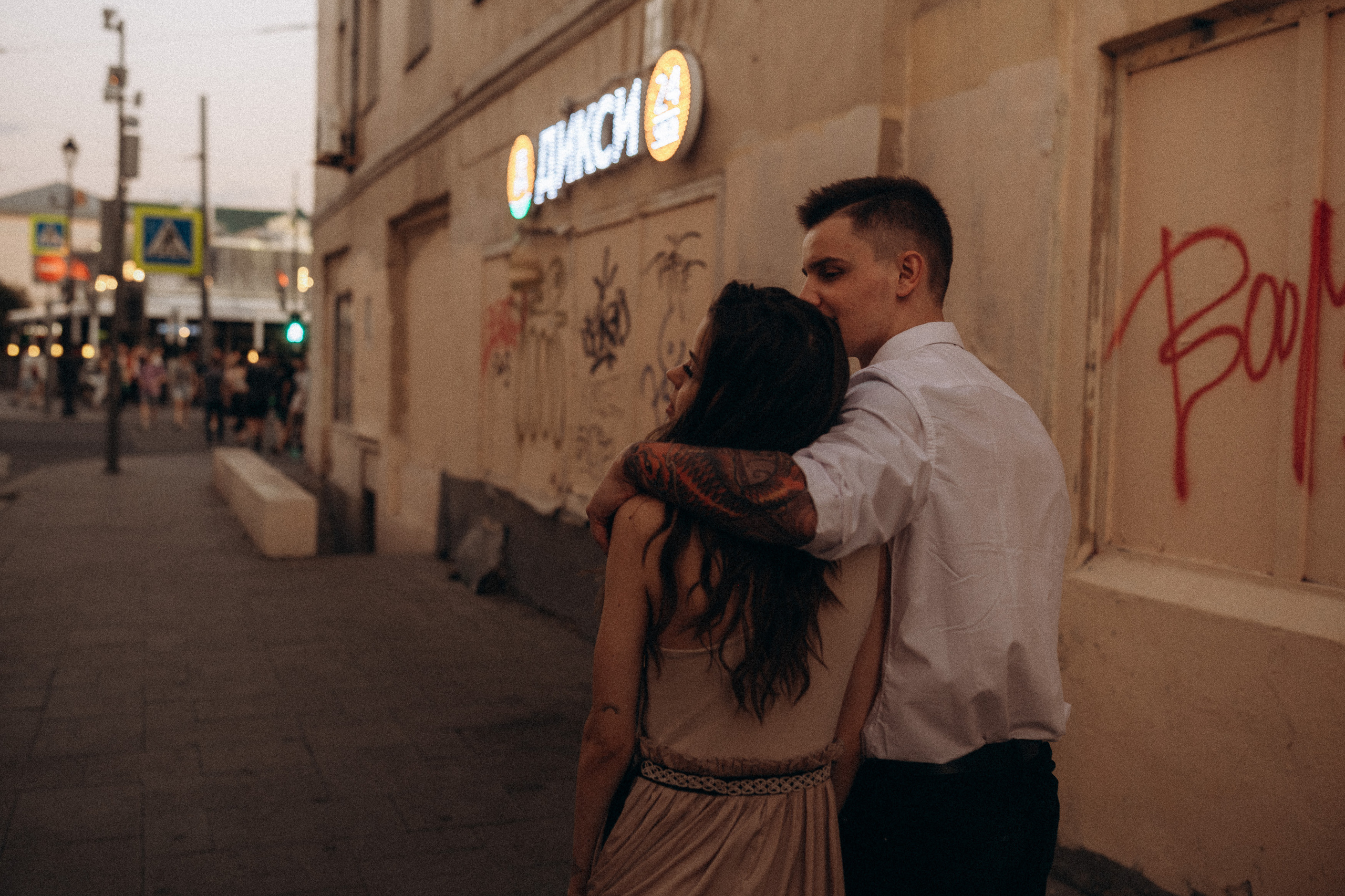 Intimate wedding photoshoot in city centre. Wedding & Family photographer in County Donegal and Dublin, Ireland