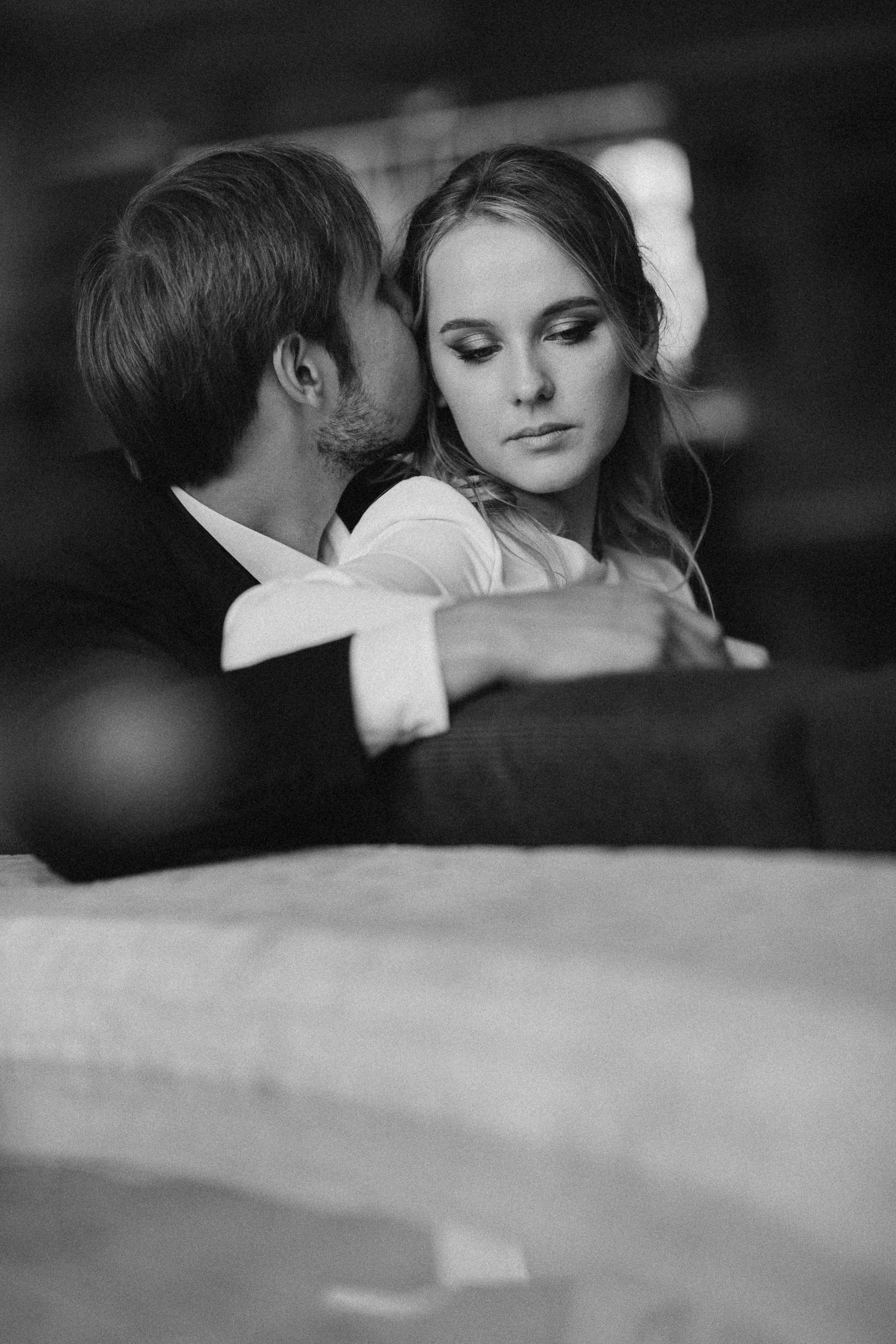 Wedding photoshoot in the historical cinema. Wedding & Family photographer in County Donegal and Dublin, Ireland