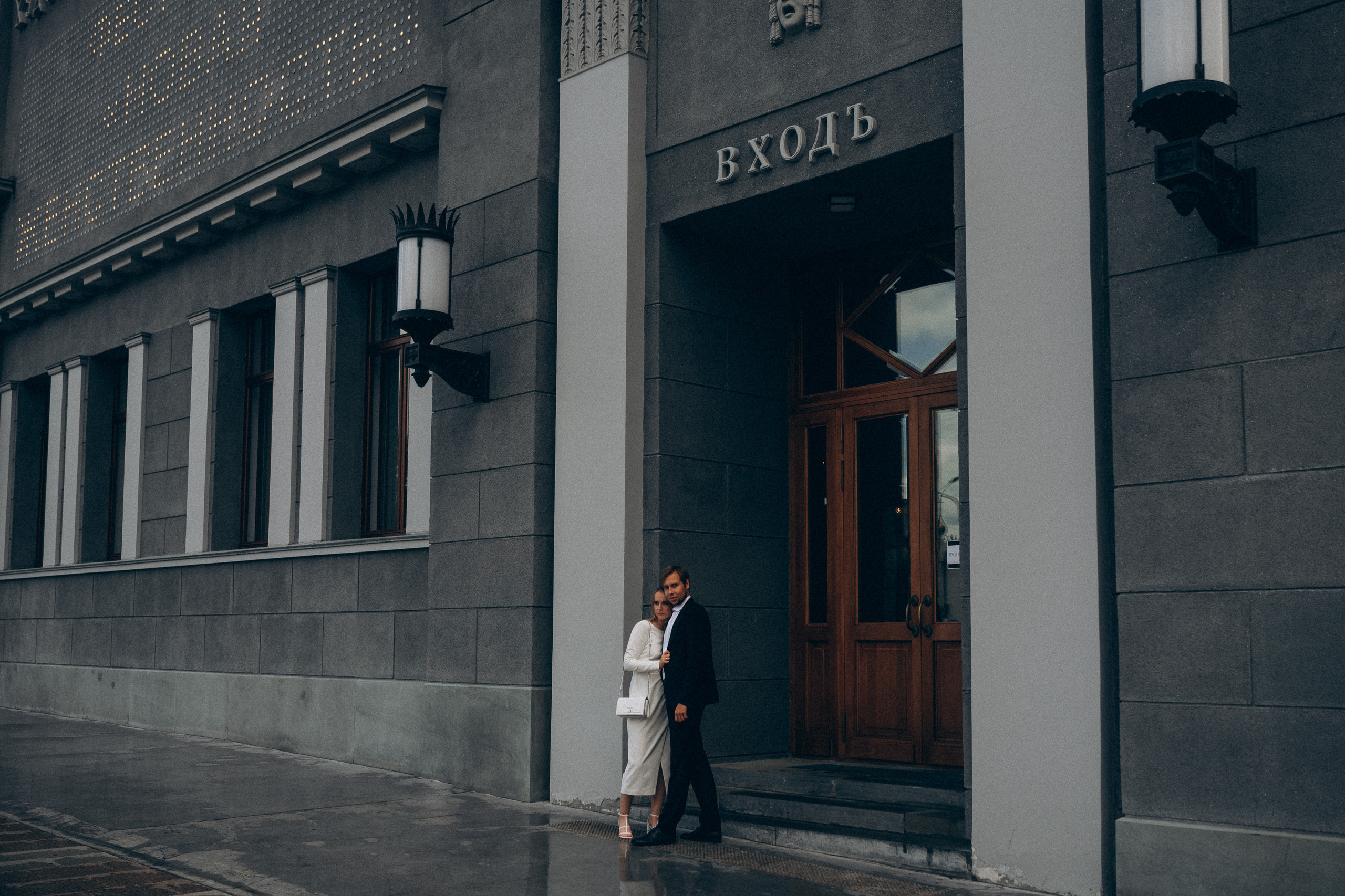 Wedding photoshoot in the historical cinema. Wedding & Family photographer in County Donegal and Dublin, Ireland