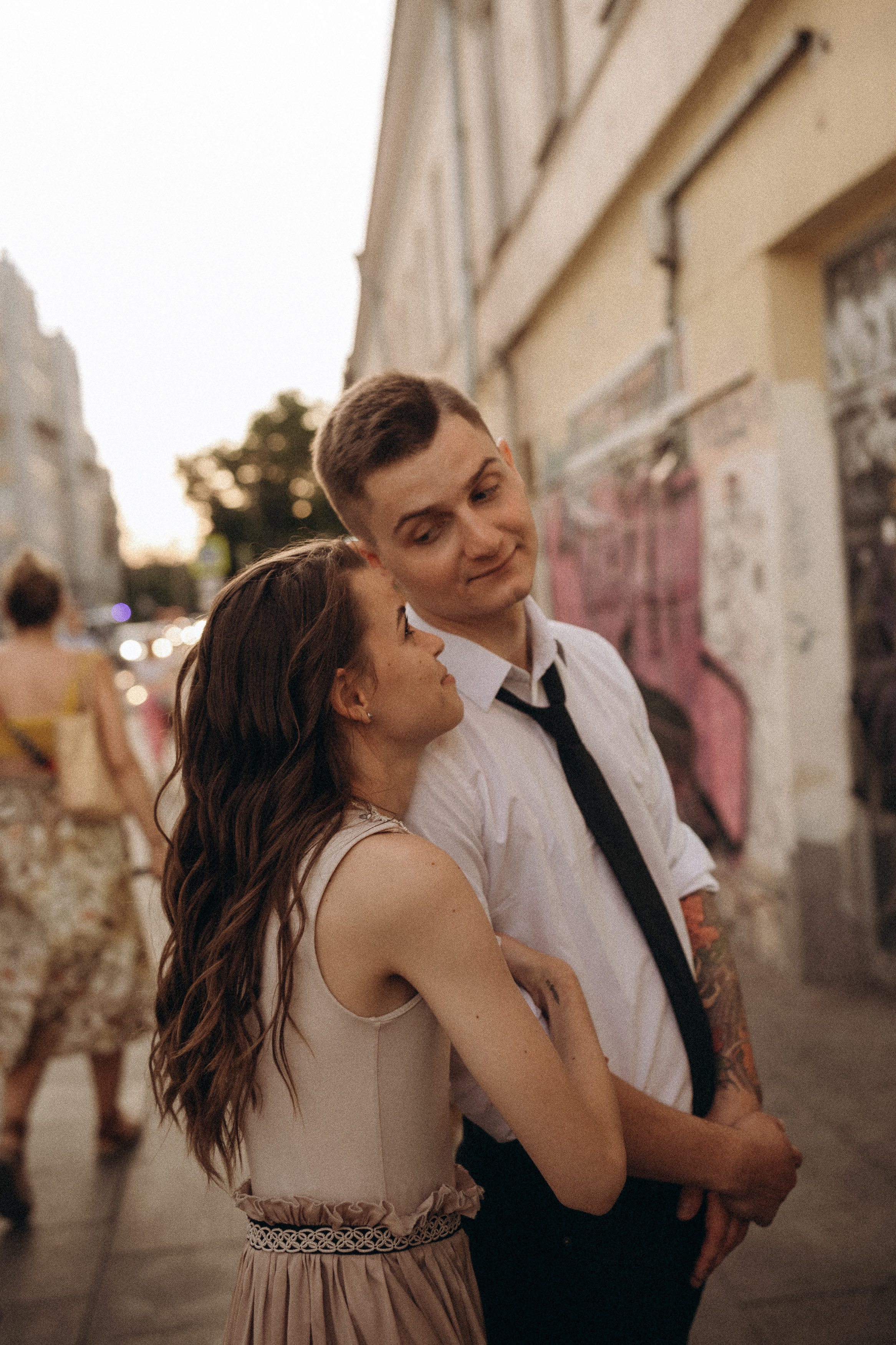 Intimate wedding photoshoot in city centre. Wedding & Family photographer in County Donegal and Dublin, Ireland