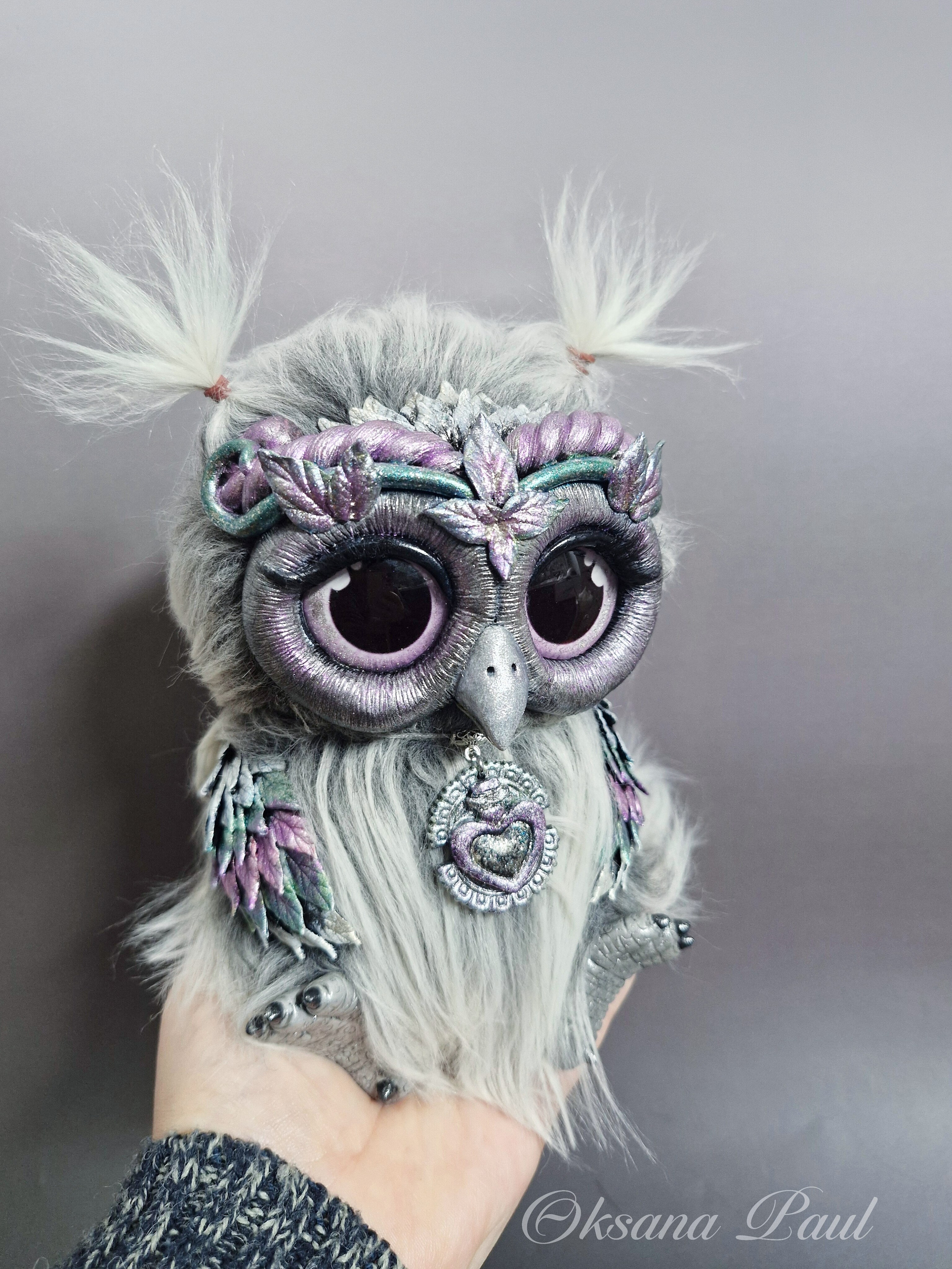 Авторская серия совят / Eulenkollektion ➤. Oksana Paul-Gardinen-Design Oksana Paul ✧ Art of Gardinen & Textile Design ✧ Polymer Clay Art & Handmade Creatures