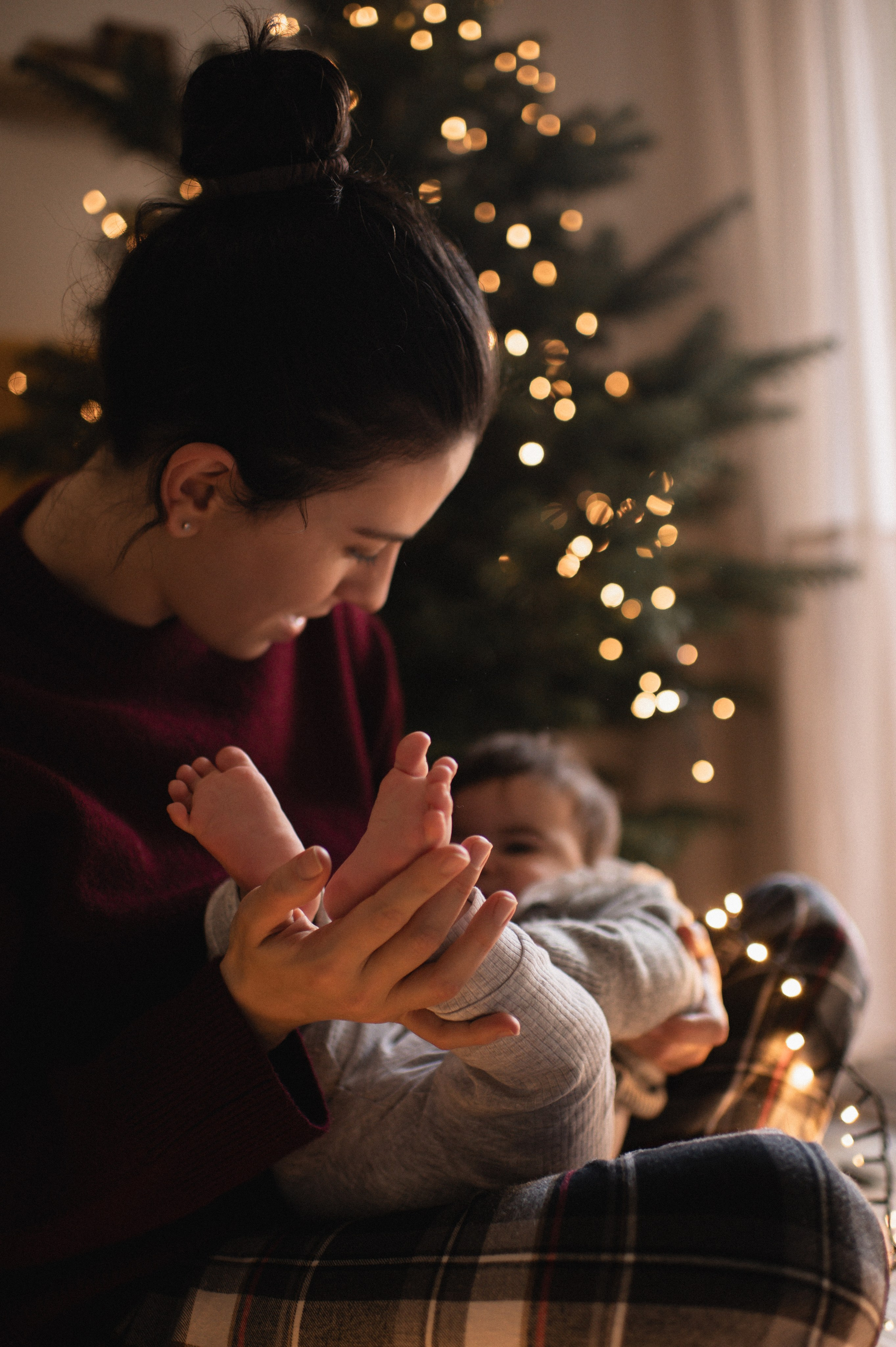 First Christmas. Family, children, portrait, and event photography in Thessaloniki
