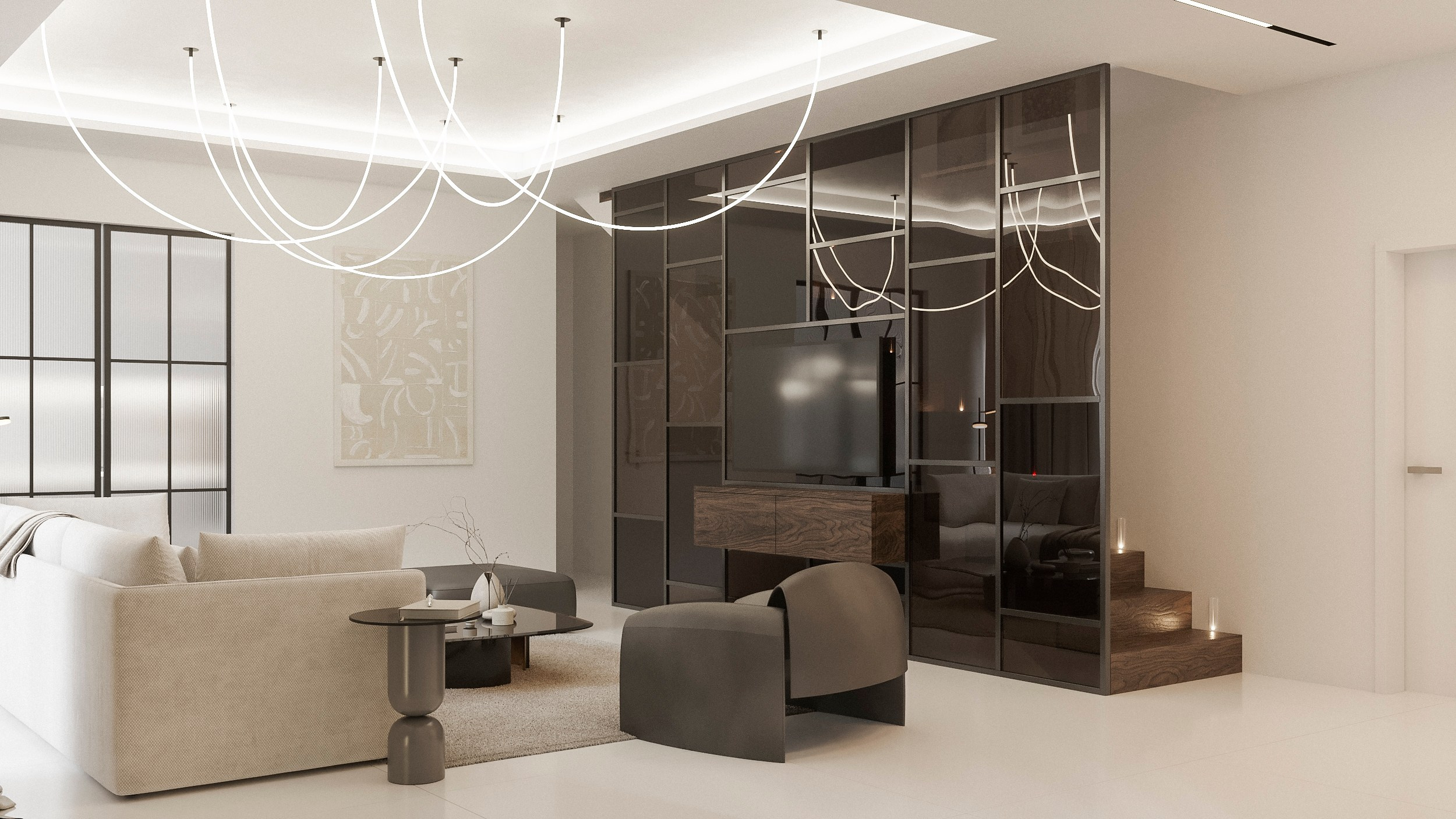 Obývací pokoj. Filipenka architects