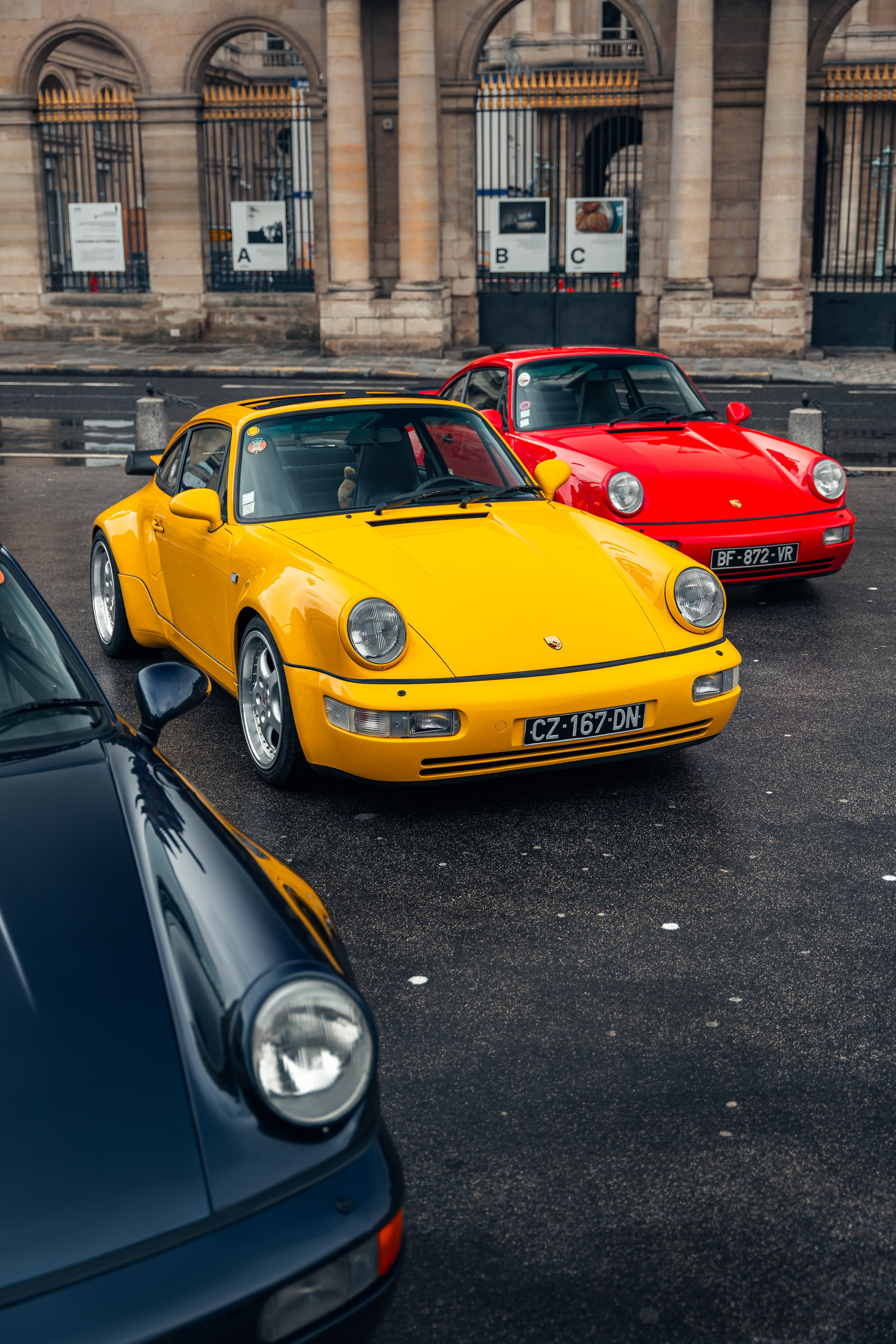 Porsches 964 Turbo. Photographe de voitures à Paris — Vitalii Motruk