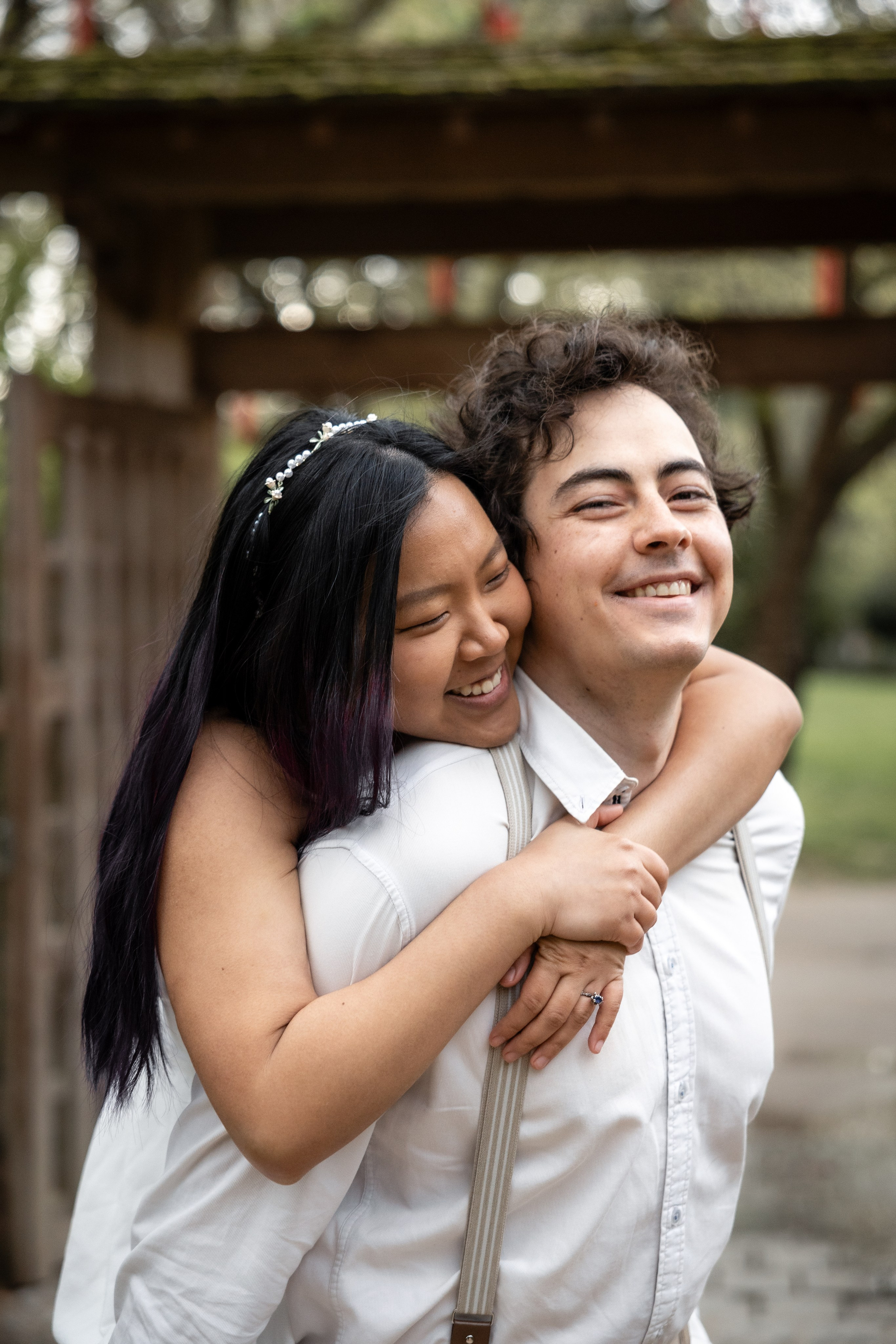 Photoshoot in the blooming Japanese Garden of Toulouse. Eugénie Smirnova — Photographe à Toulouse et dans le Sud-Ouest