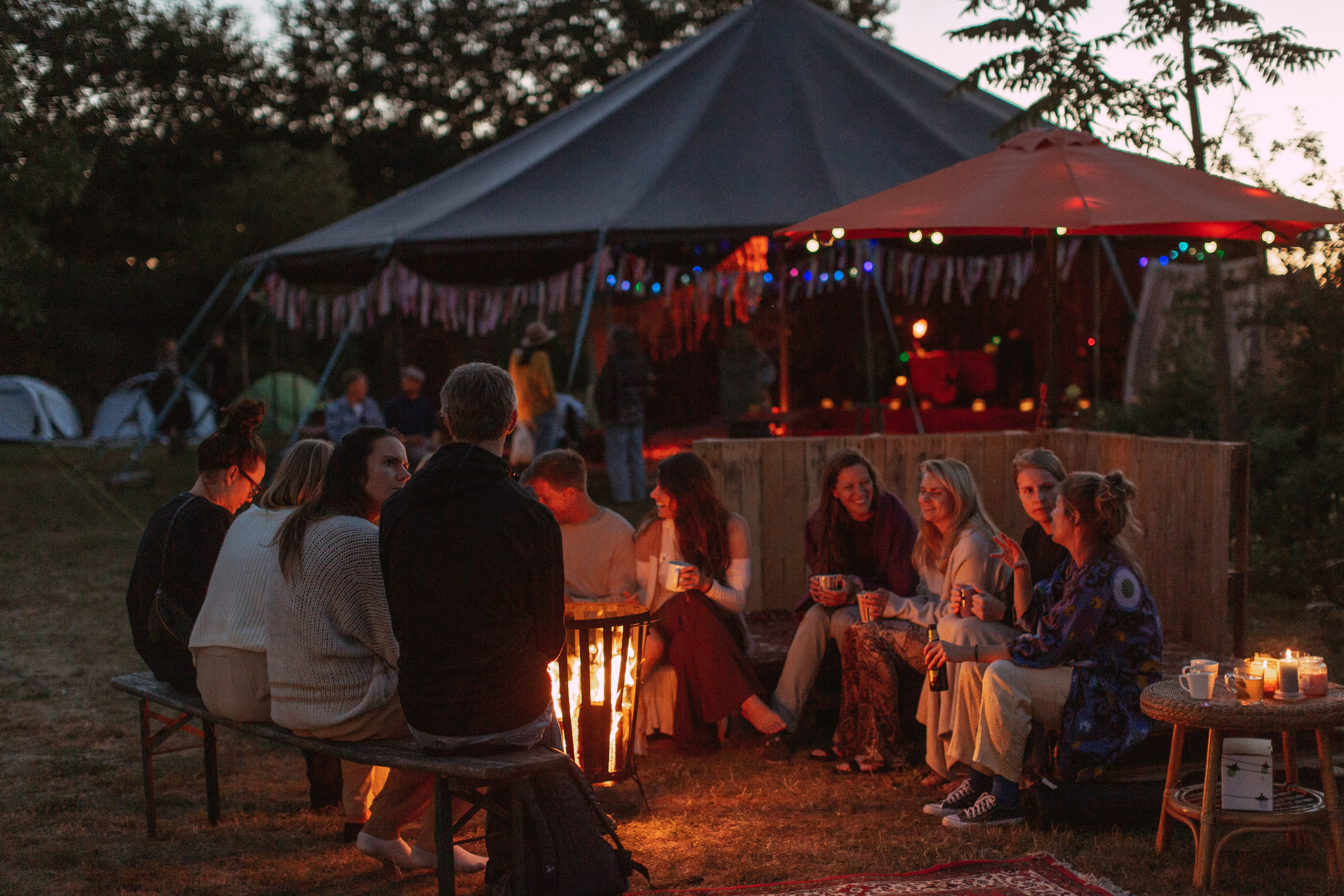 Reportage in camping. True self